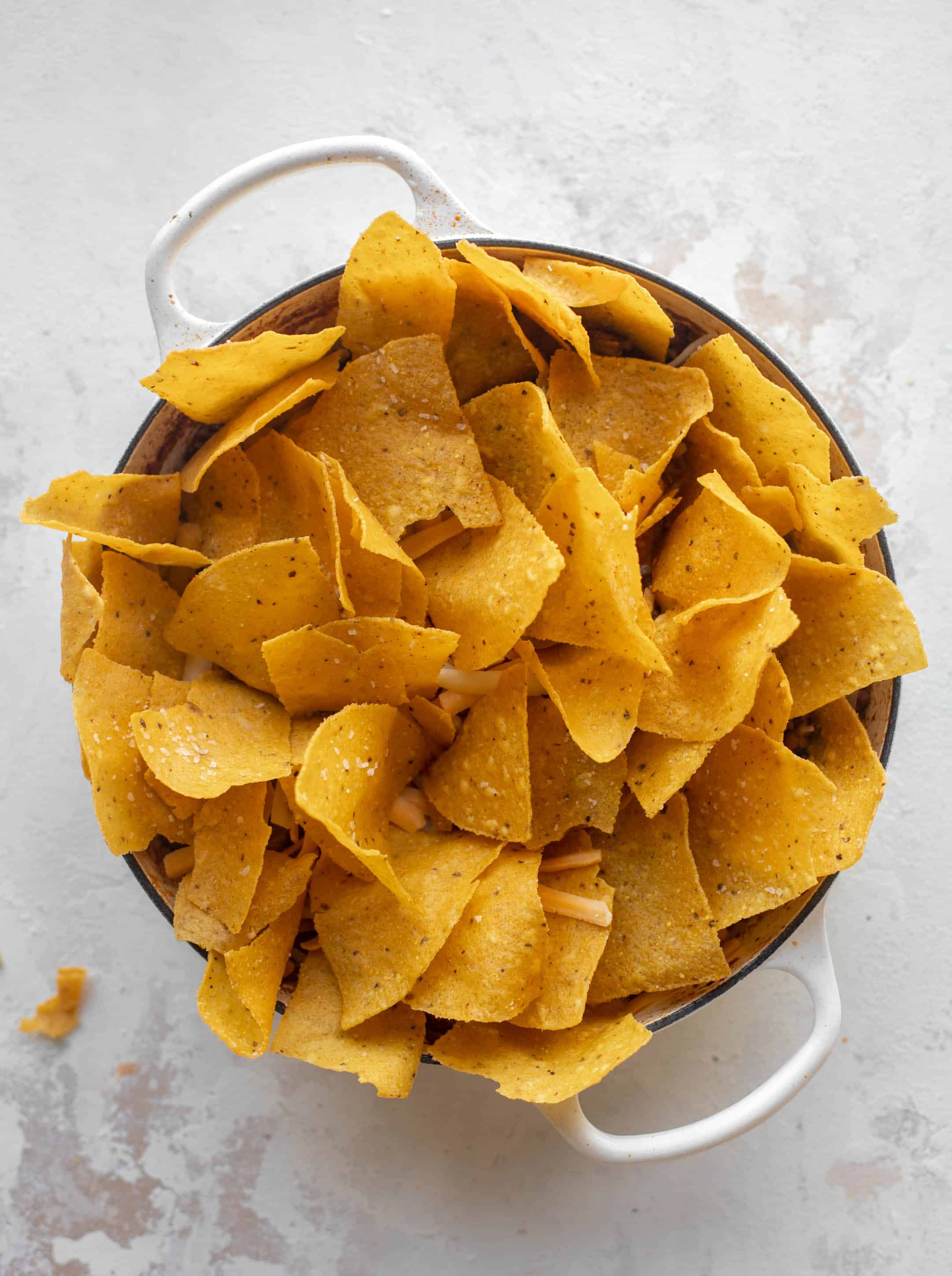 one pot cheesy nachos