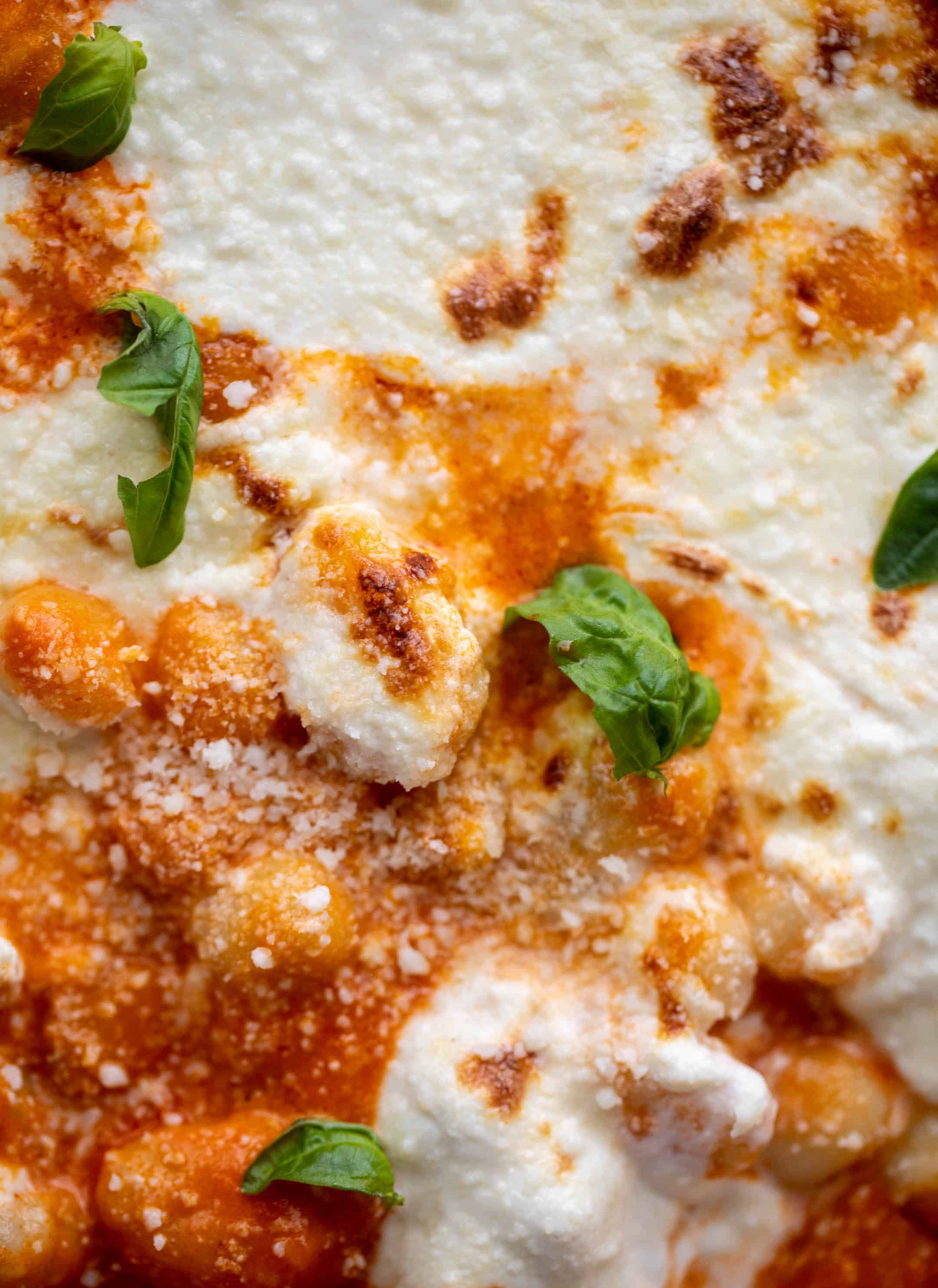 baked vodka sauce gnocchi with burrata