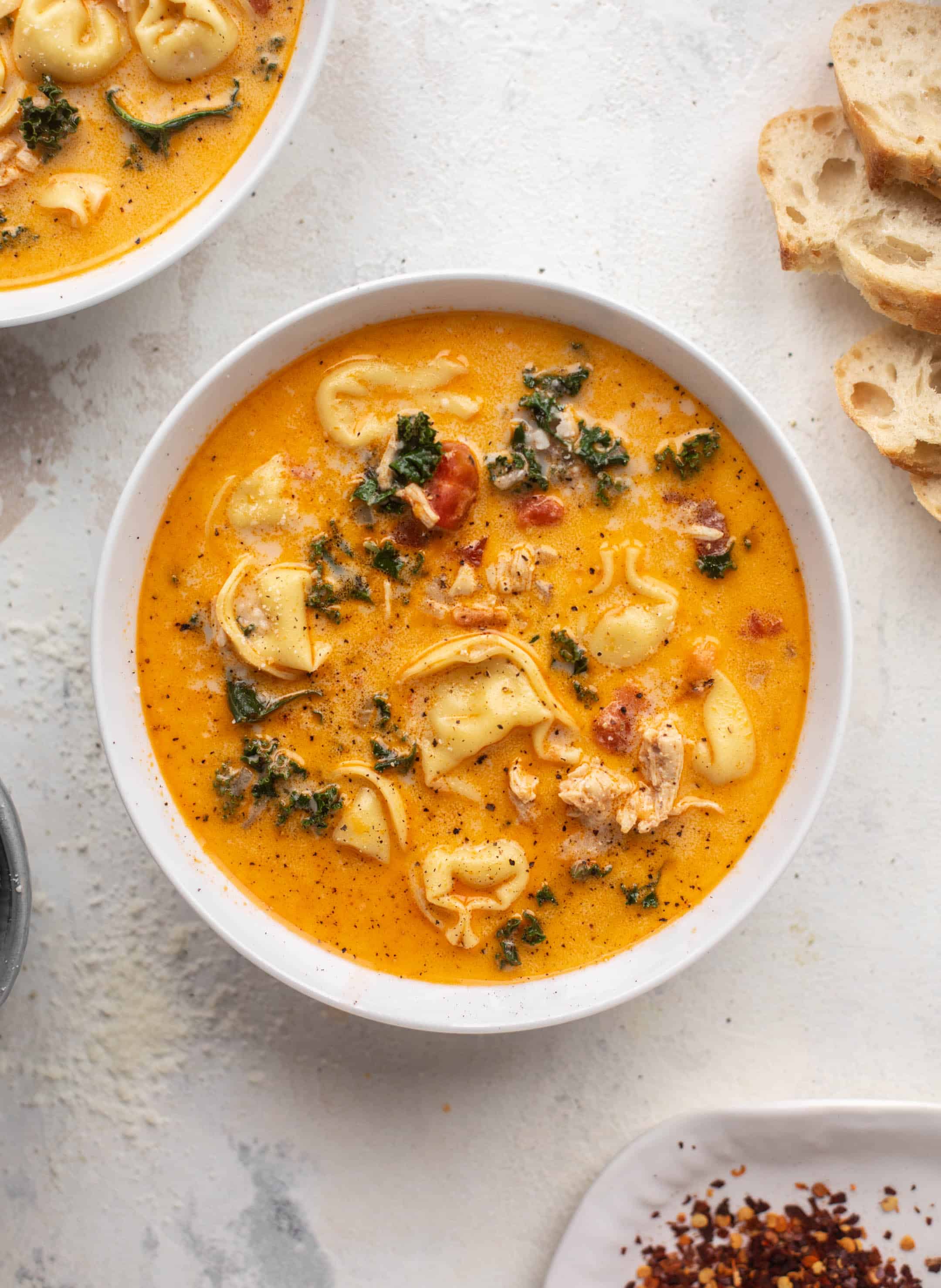 fire roasted chicken tortellini soup