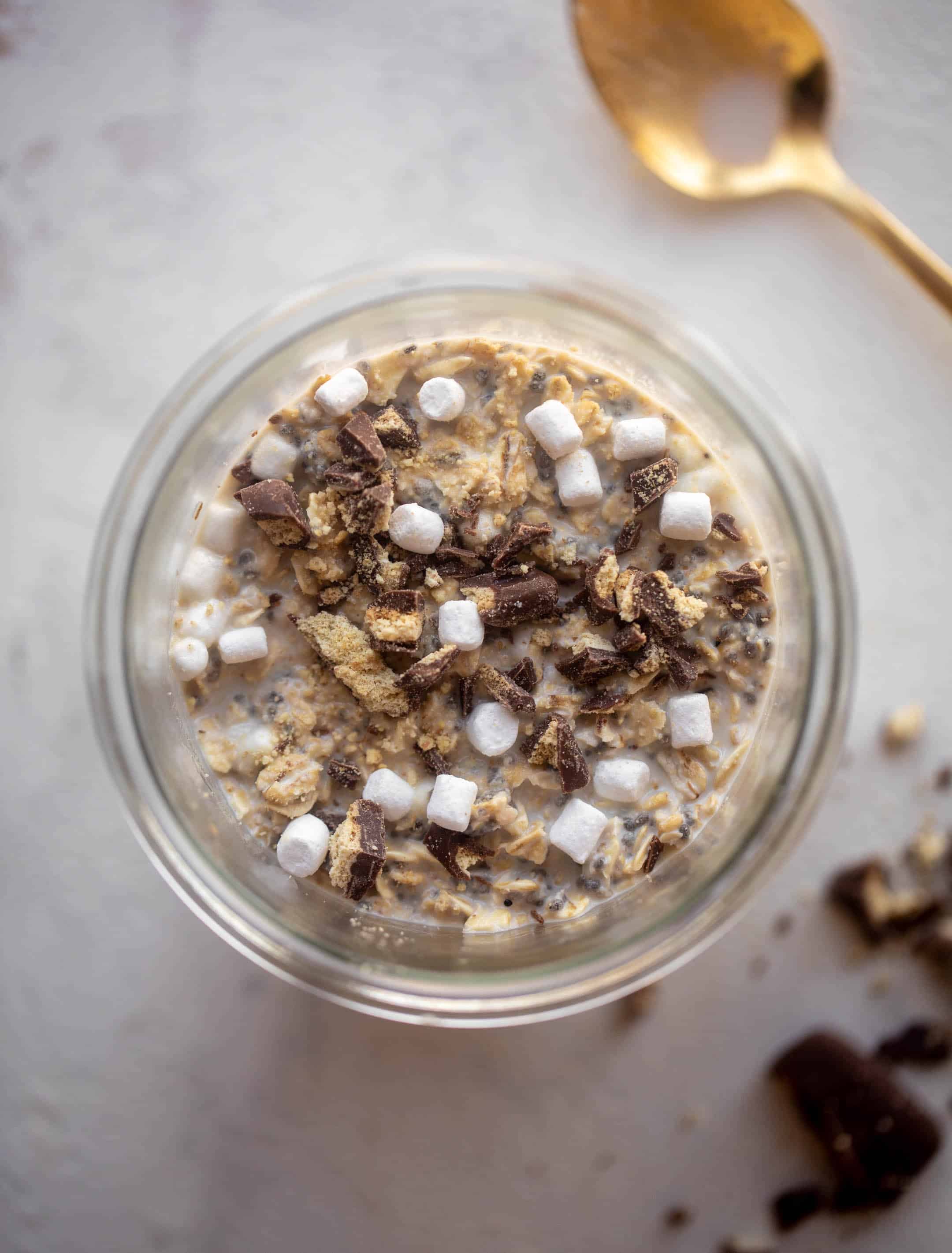 s'mores overnight oats