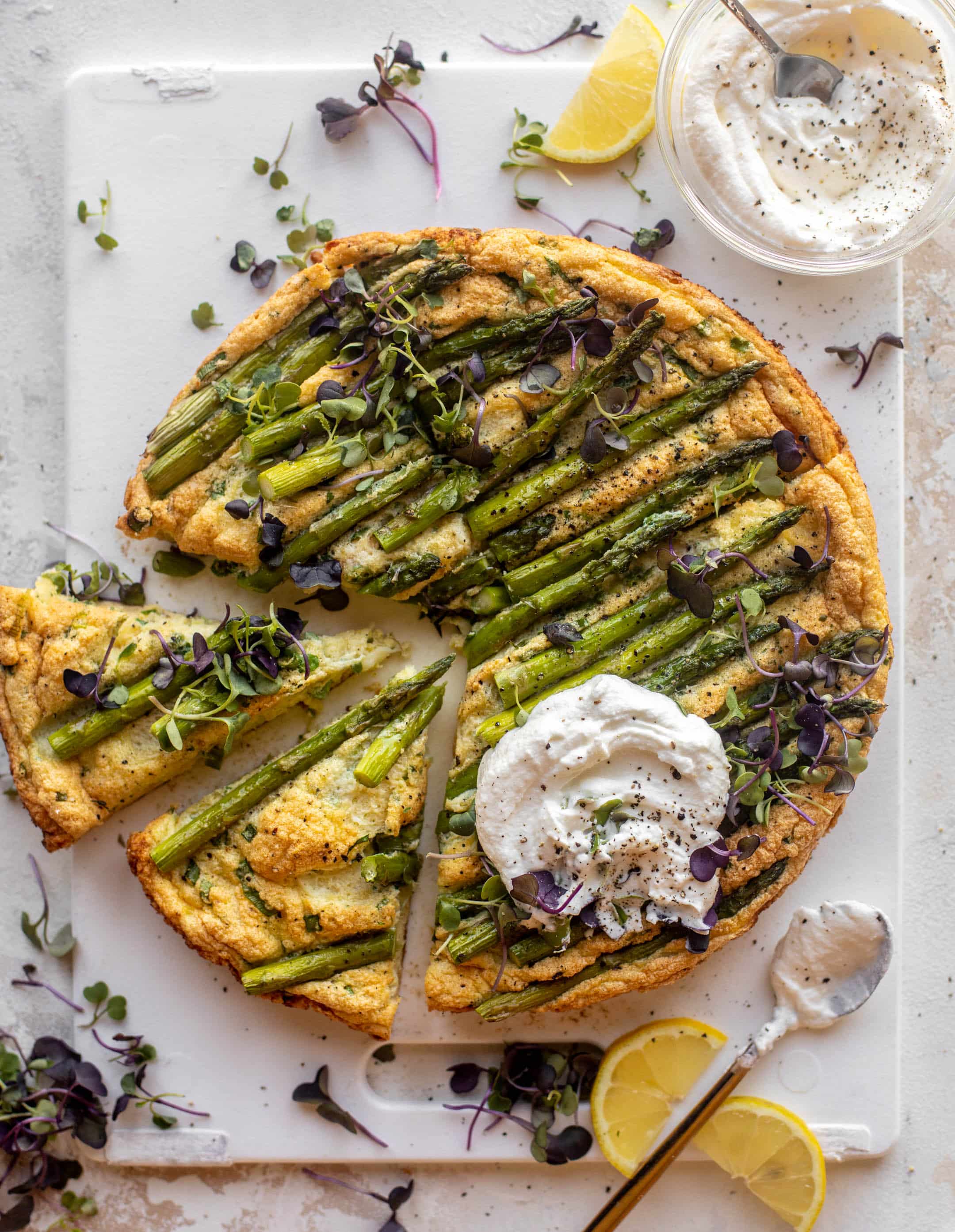asparagus souffle frittata