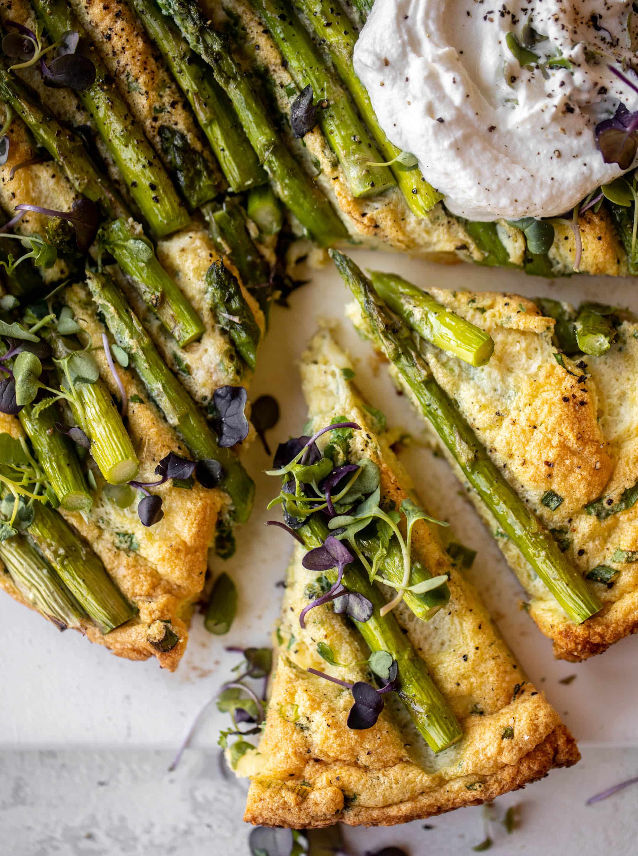 asparagus souffle frittata