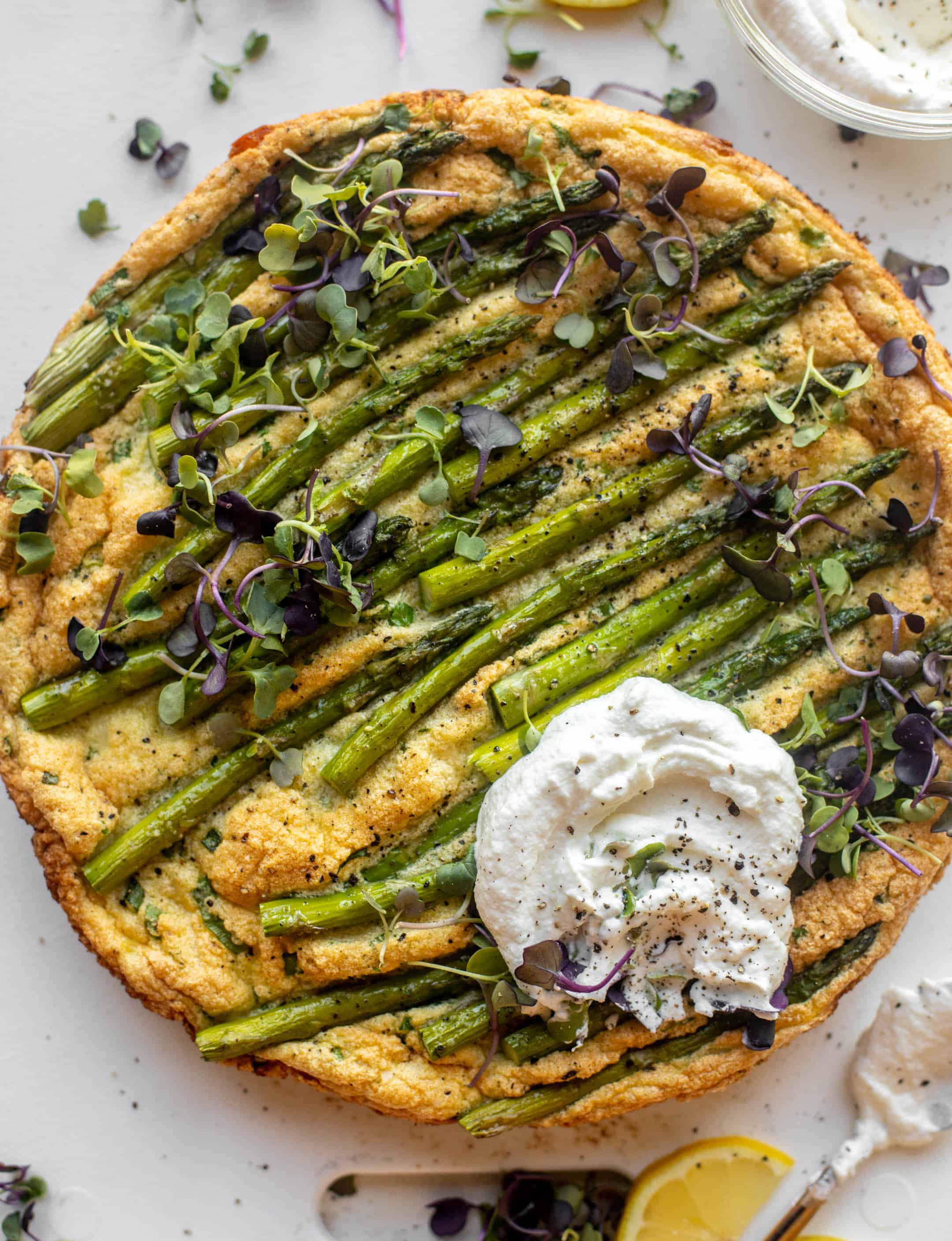 asparagus souffle frittata