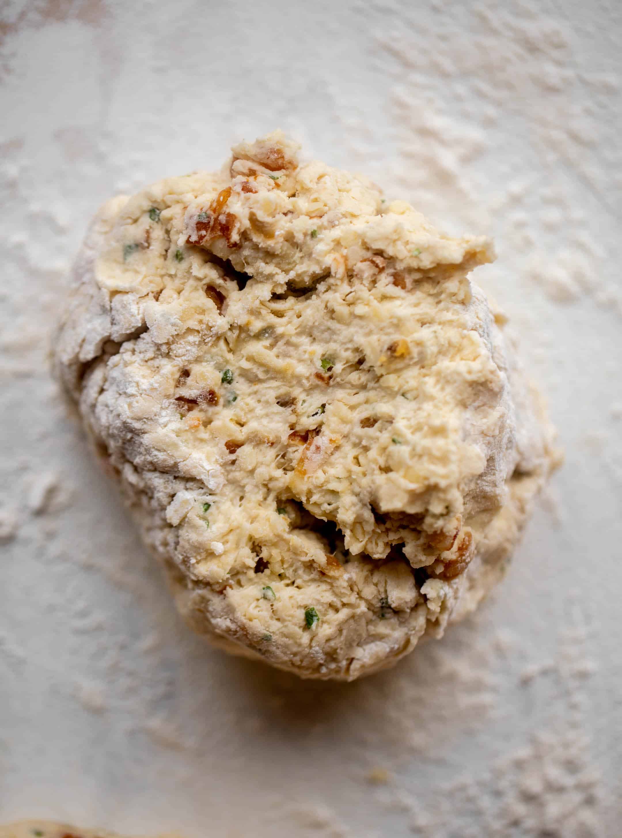 beer bread scone dough