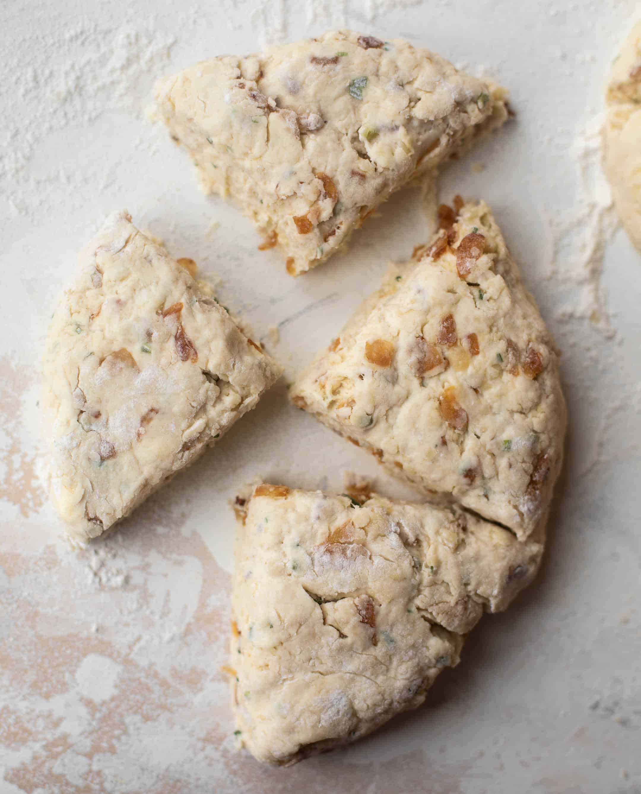 beer bread scone dough