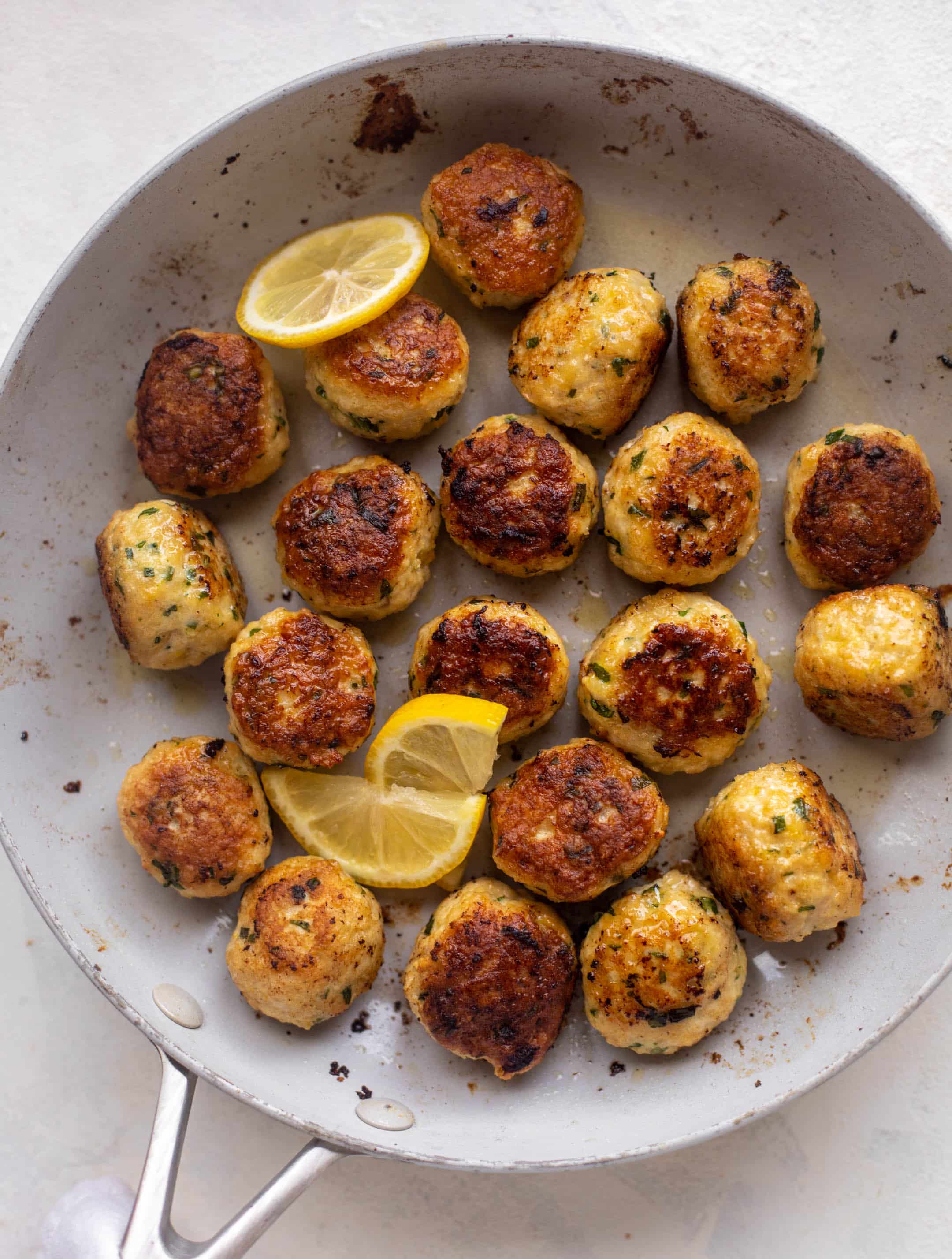 green goddess chicken ricotta meatballs