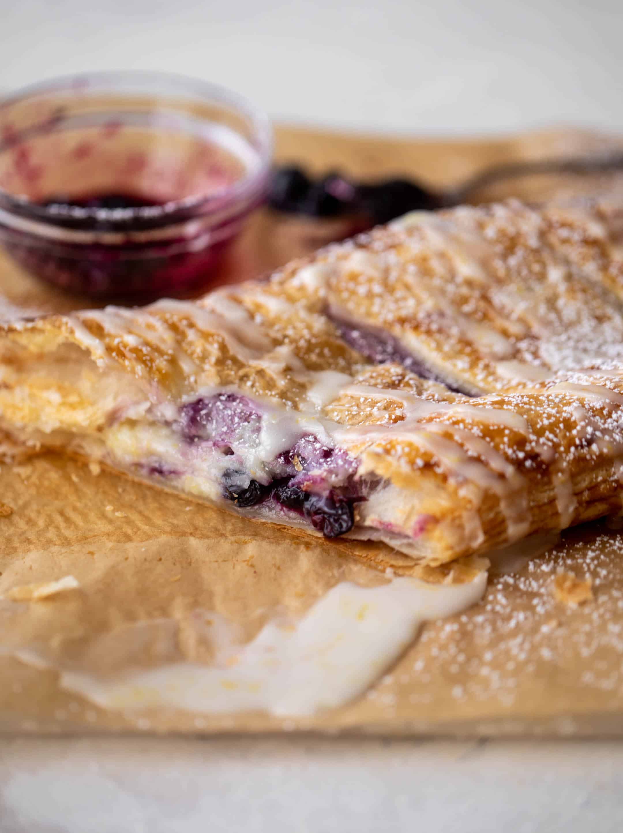 lemon blueberry cheese danish