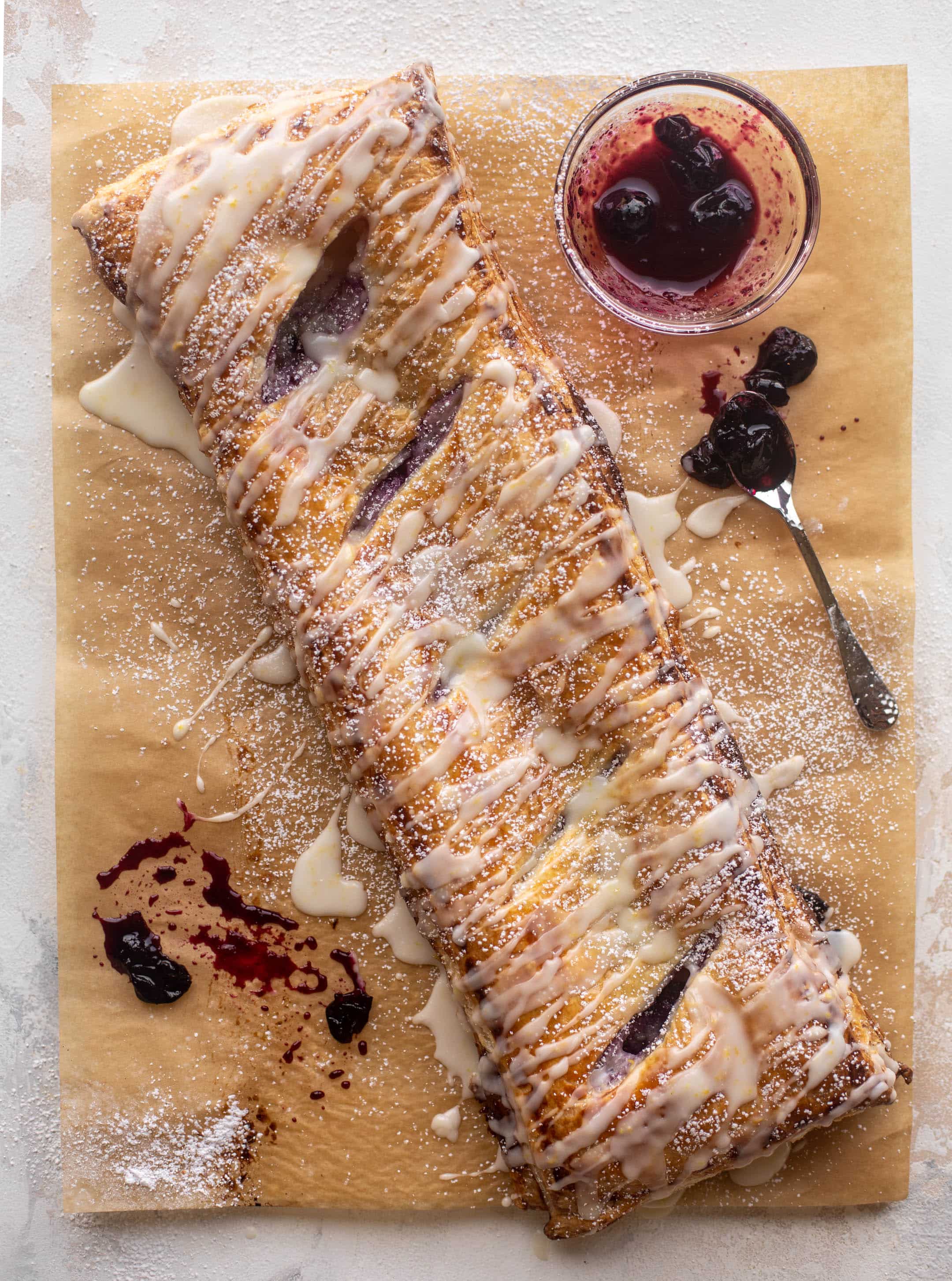lemon blueberry cheese danish