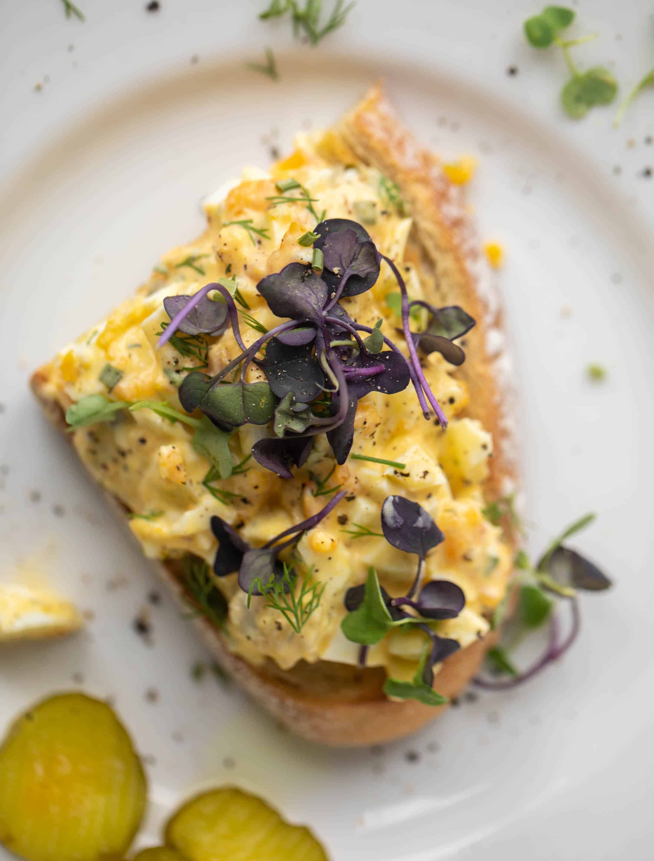 pickle lovers' egg salad