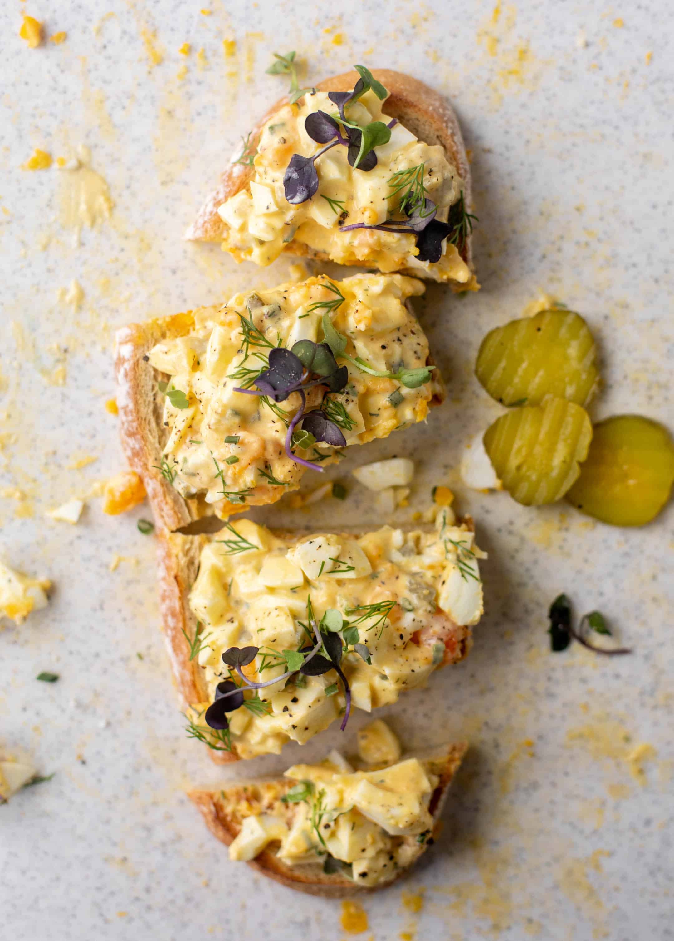 pickle lovers' egg salad