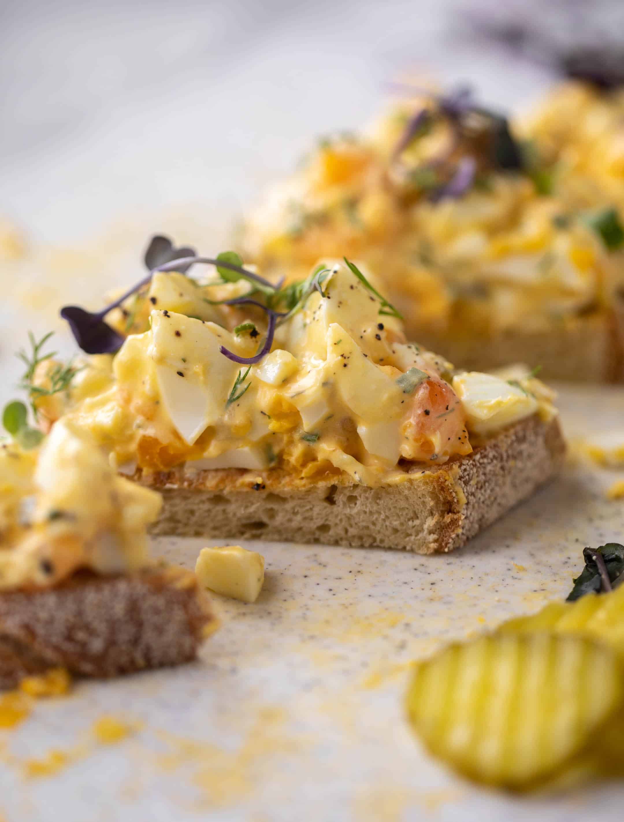 pickle lovers' egg salad