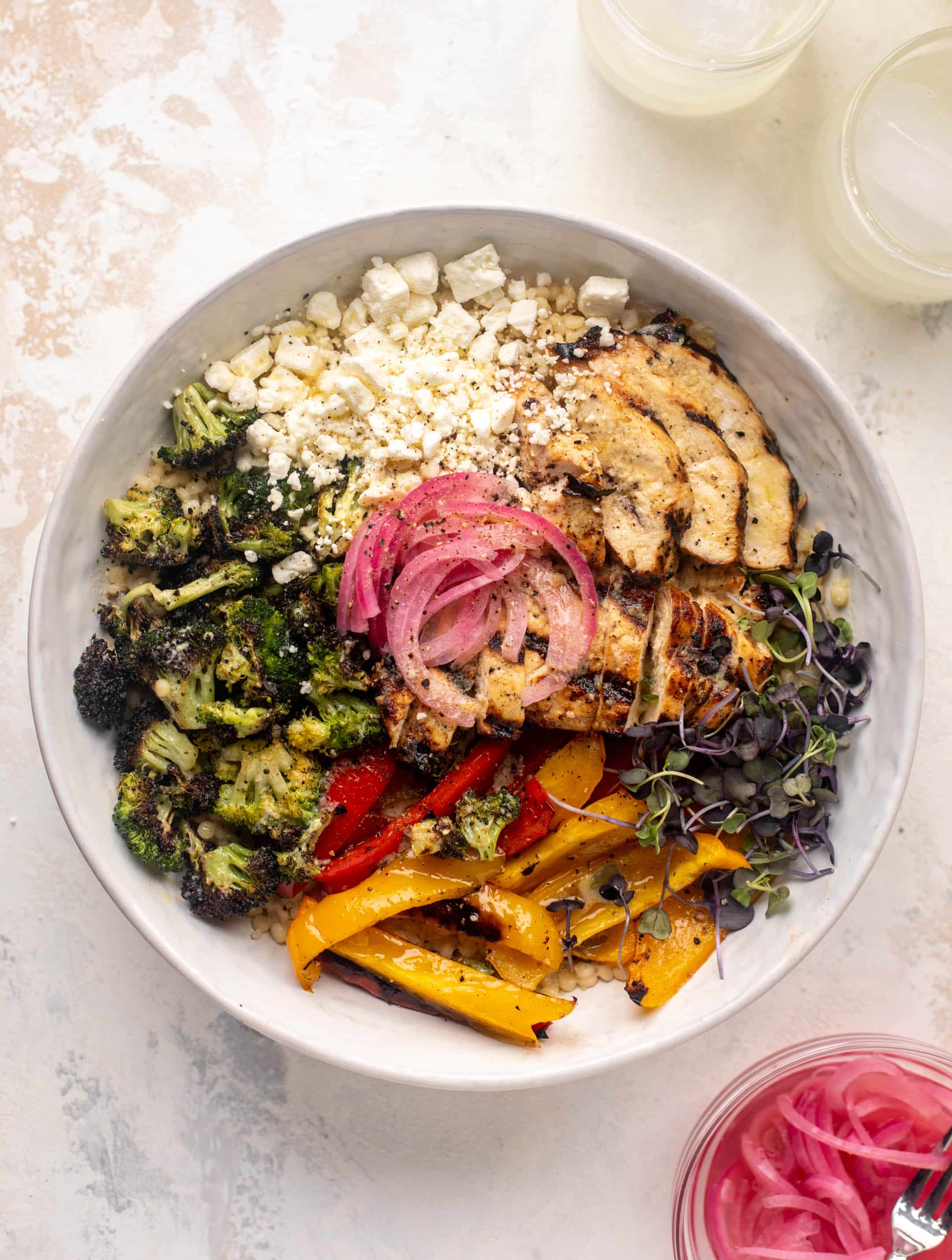 grilled lemonade chicken bowls