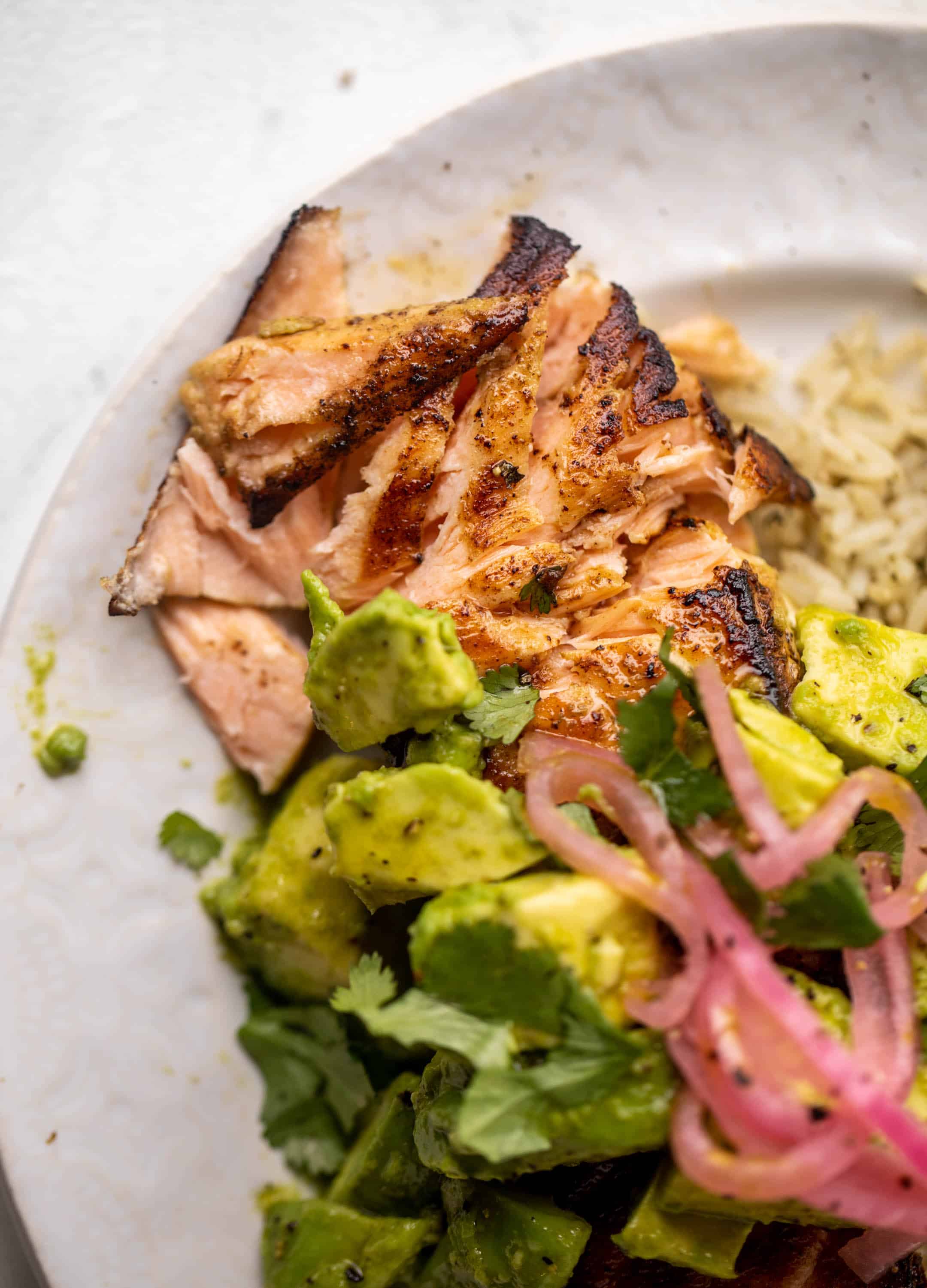 cilantro lime salmon and rice