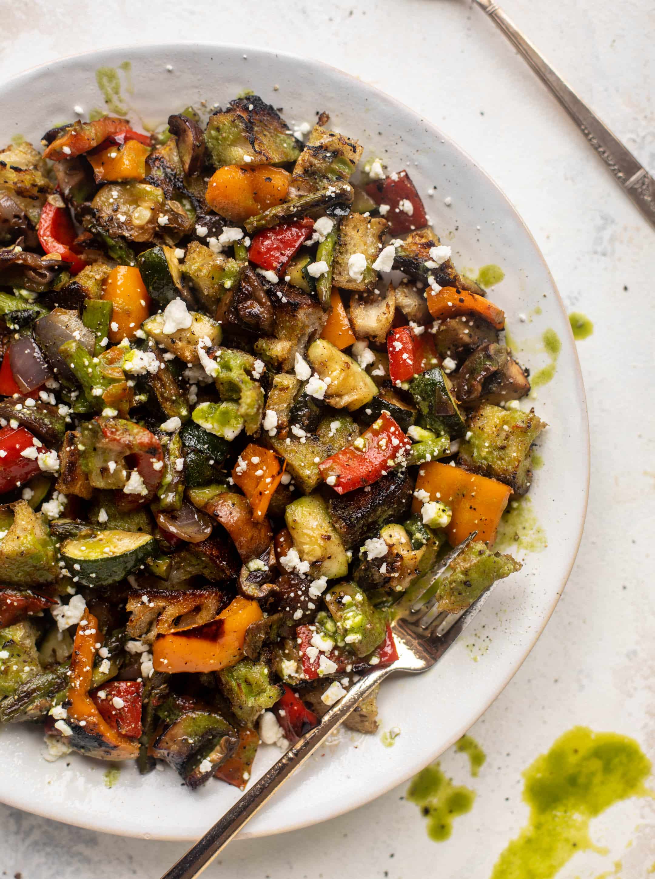 grilled vegetable panzanella