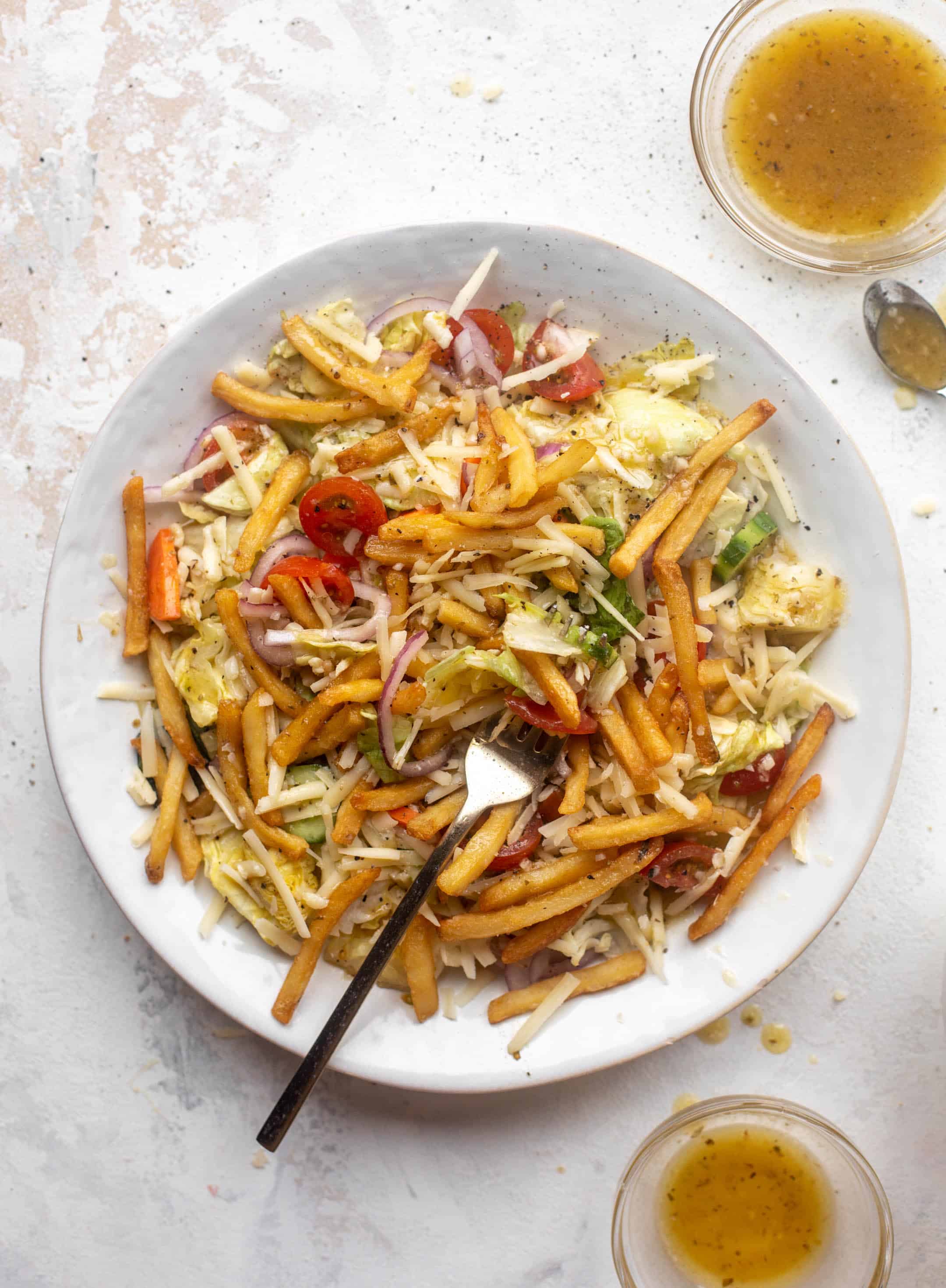 pittsburgh salad with best italian dressing