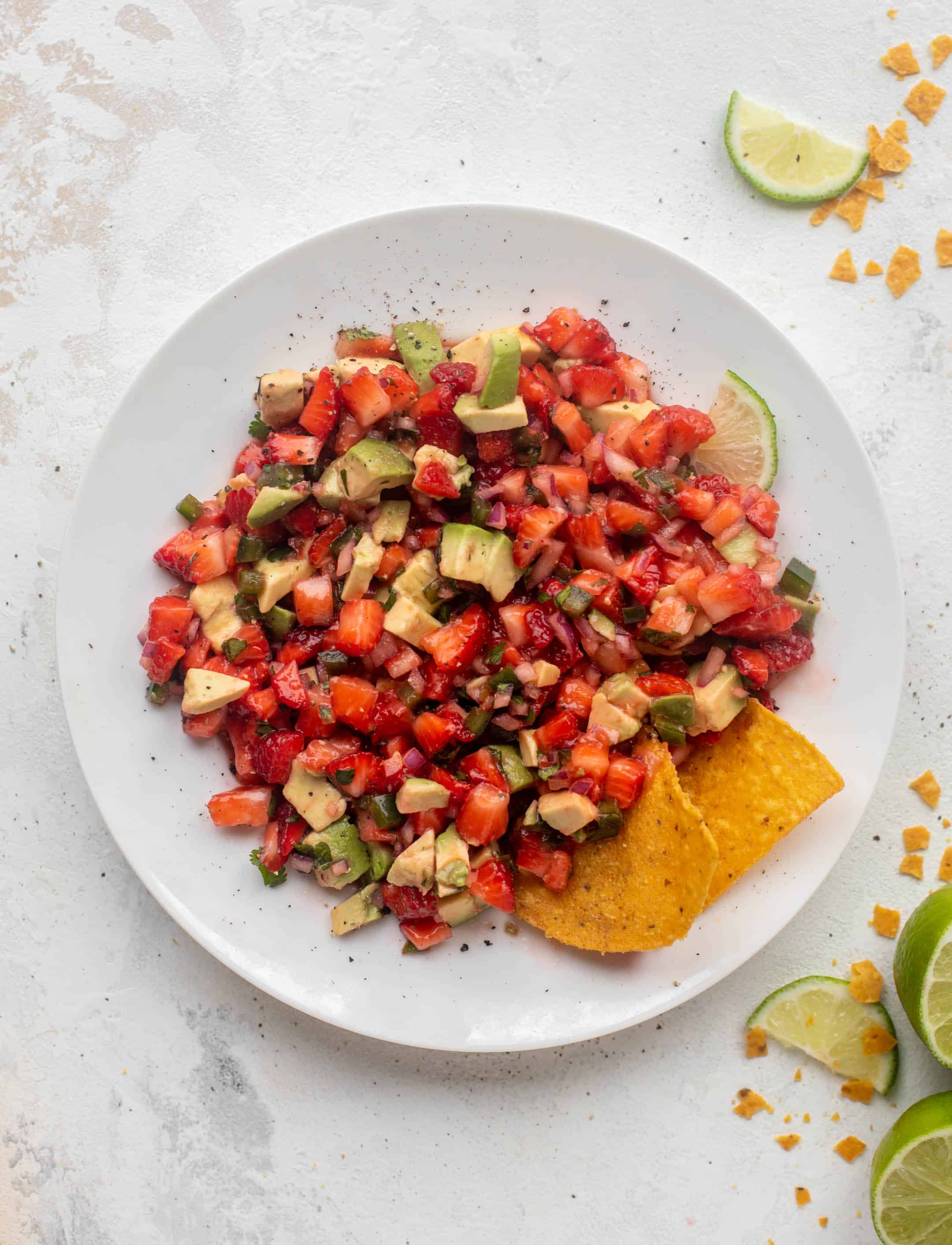 spicy strawberry avocado salsa