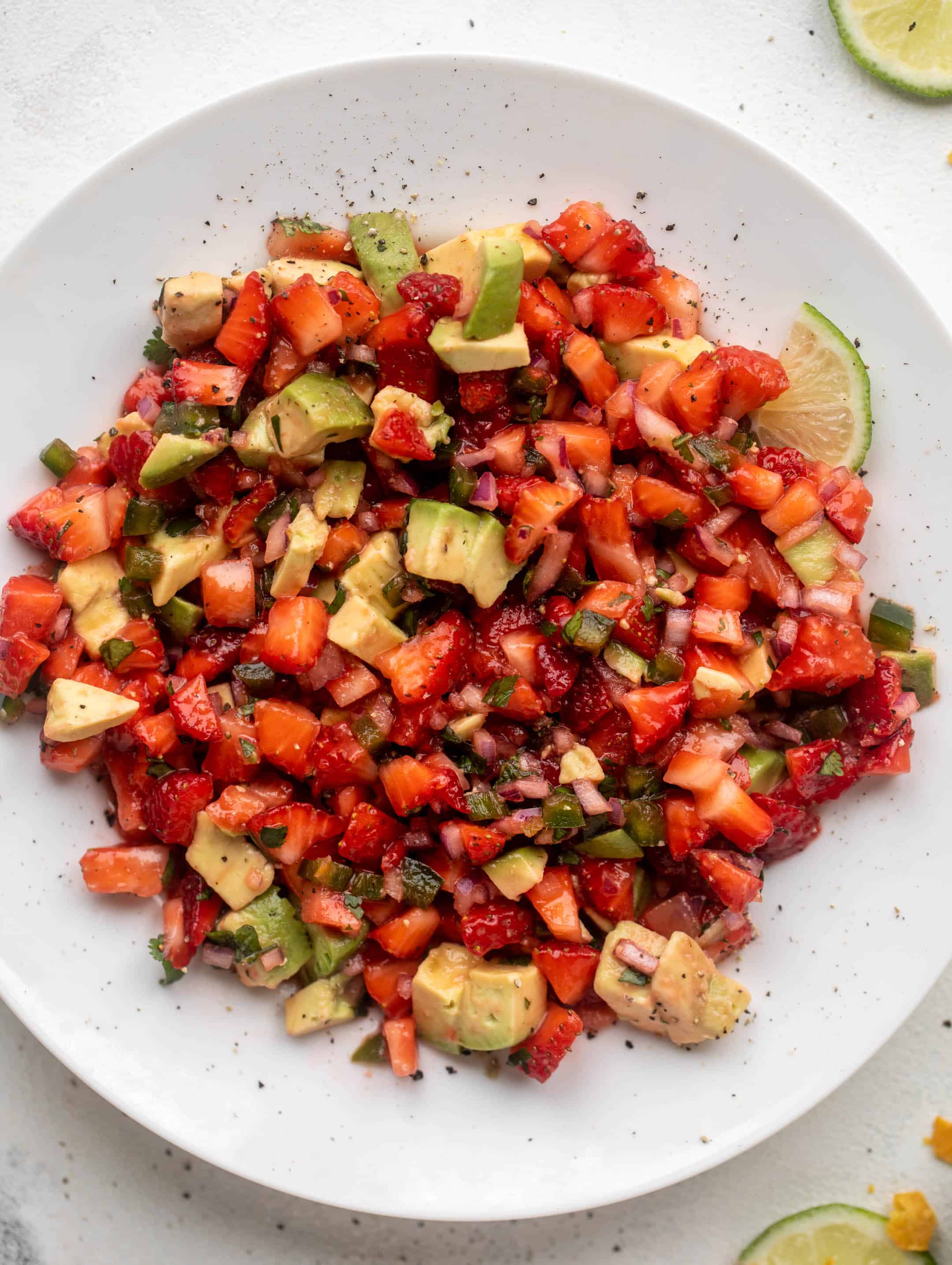 spicy strawberry avocado salsa