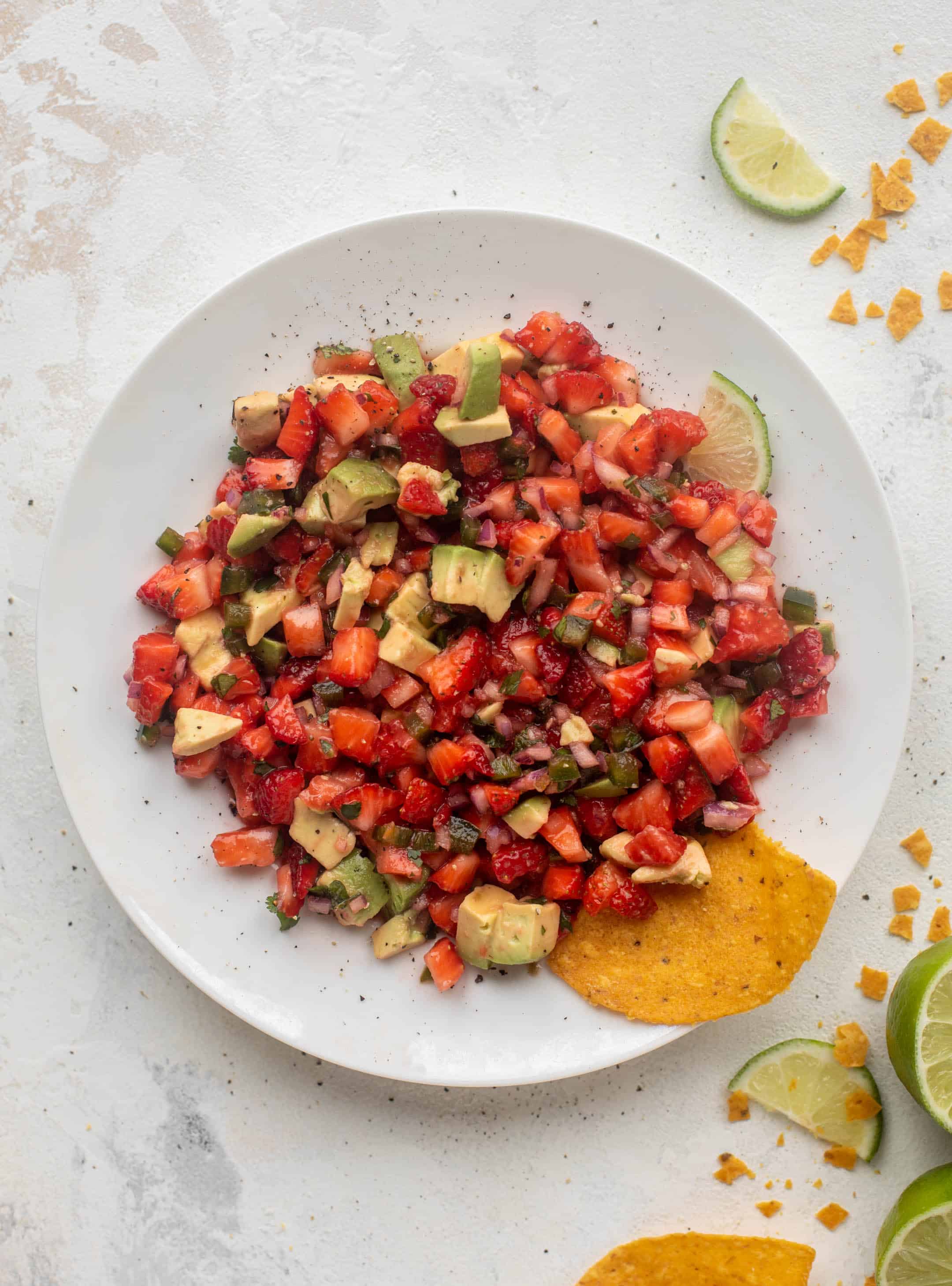 spicy strawberry avocado salsa