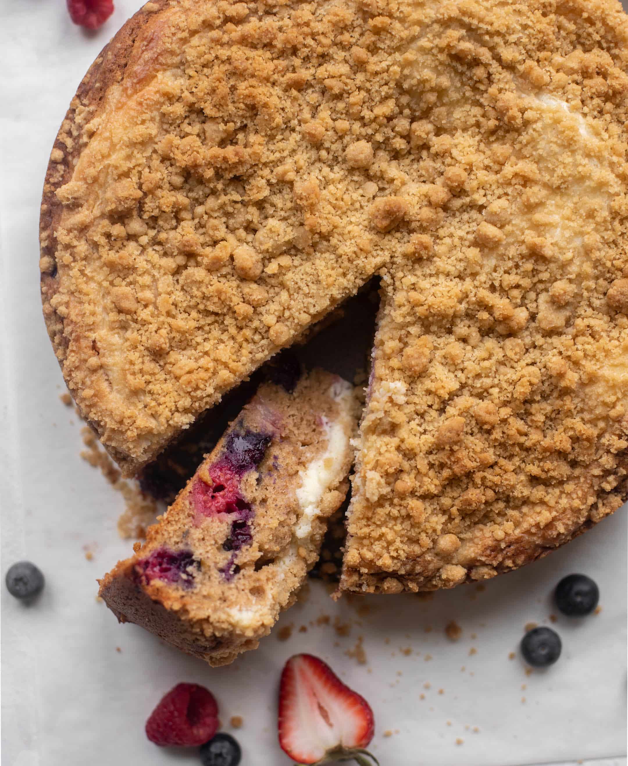 triple berry cream cheese coffee cake