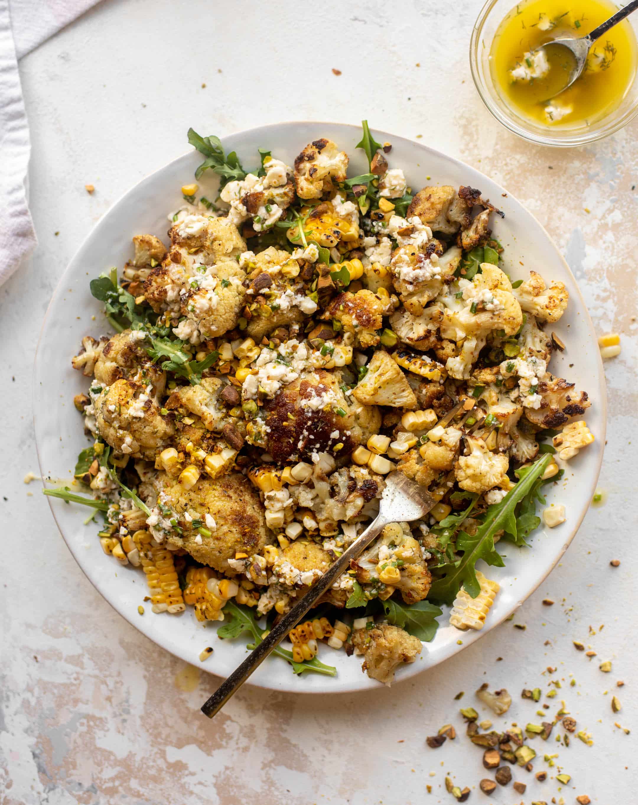 grilled cauliflower salad