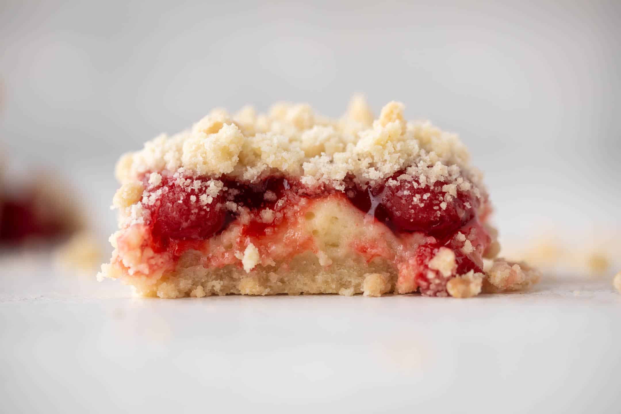 cherry cheesecake cobbler bars