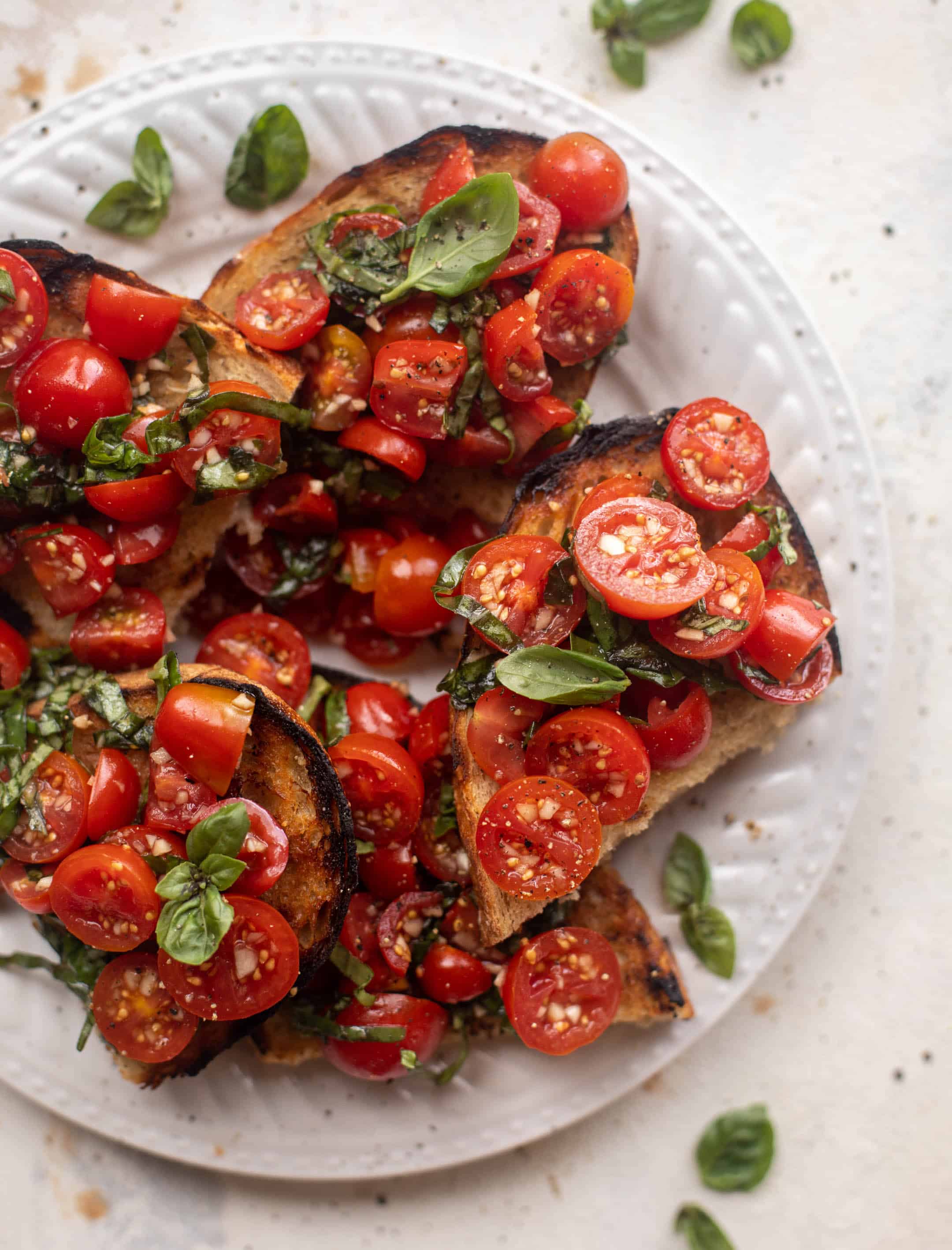 10 minute grilled bruschetta
