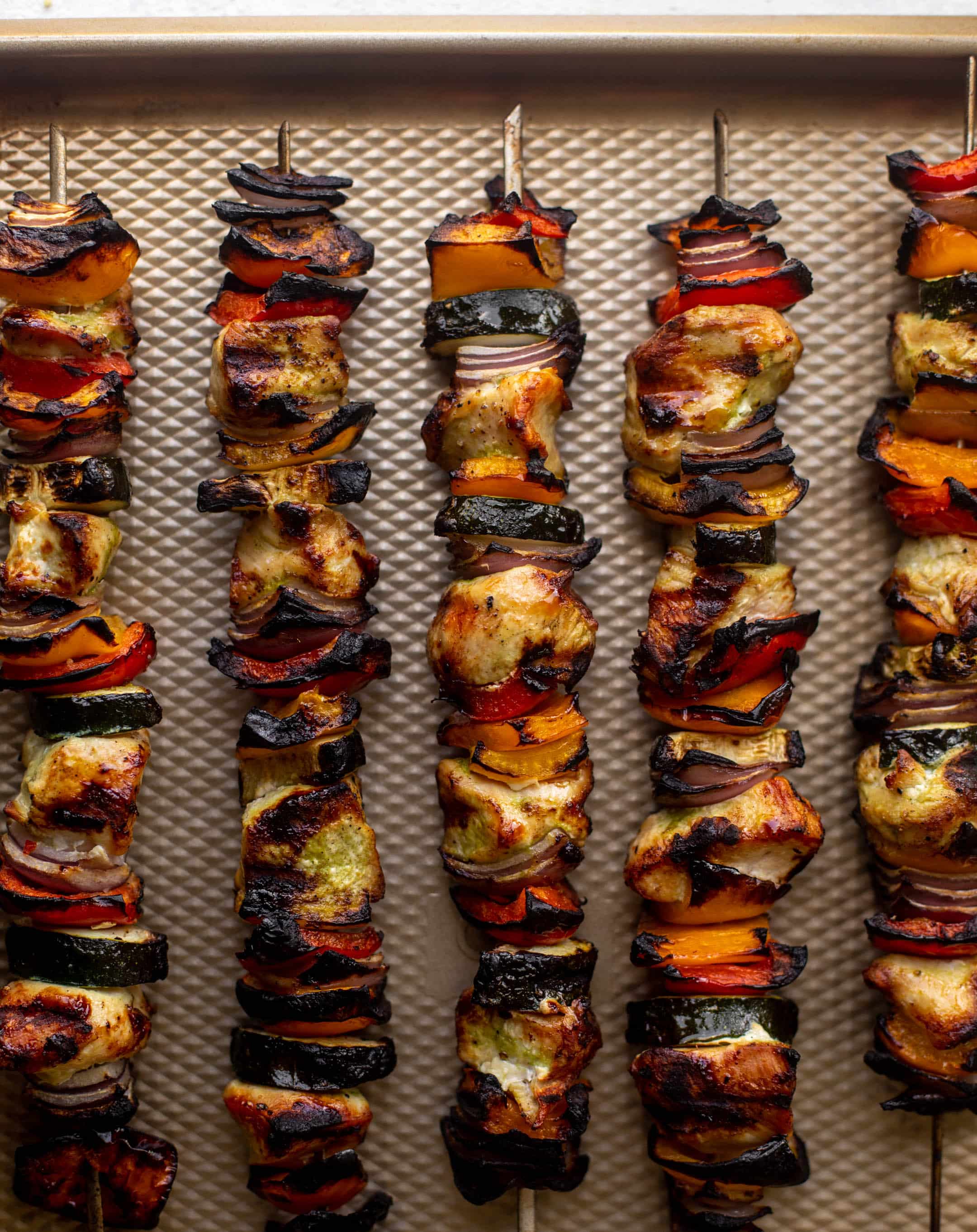 summer chicken skewers