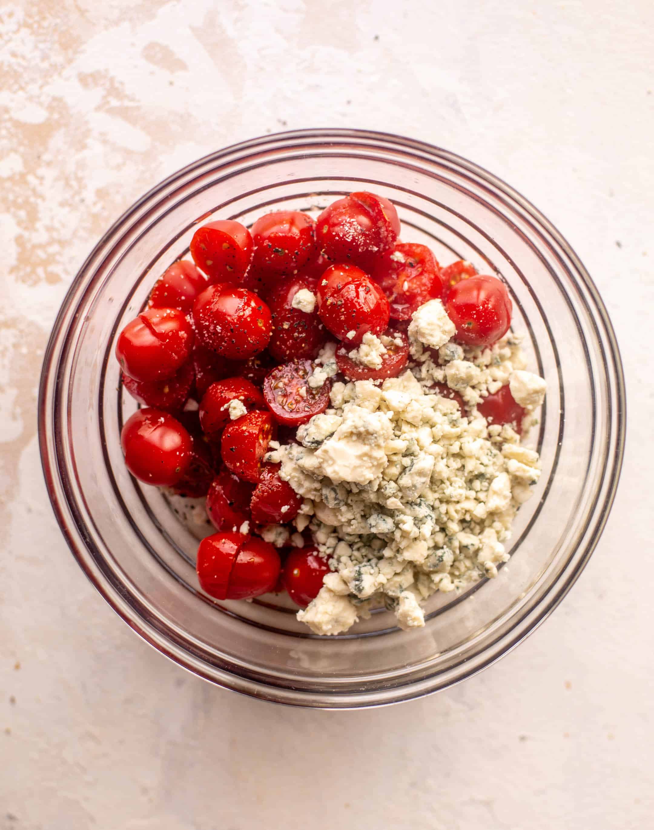 tomatoes and gorgonzola