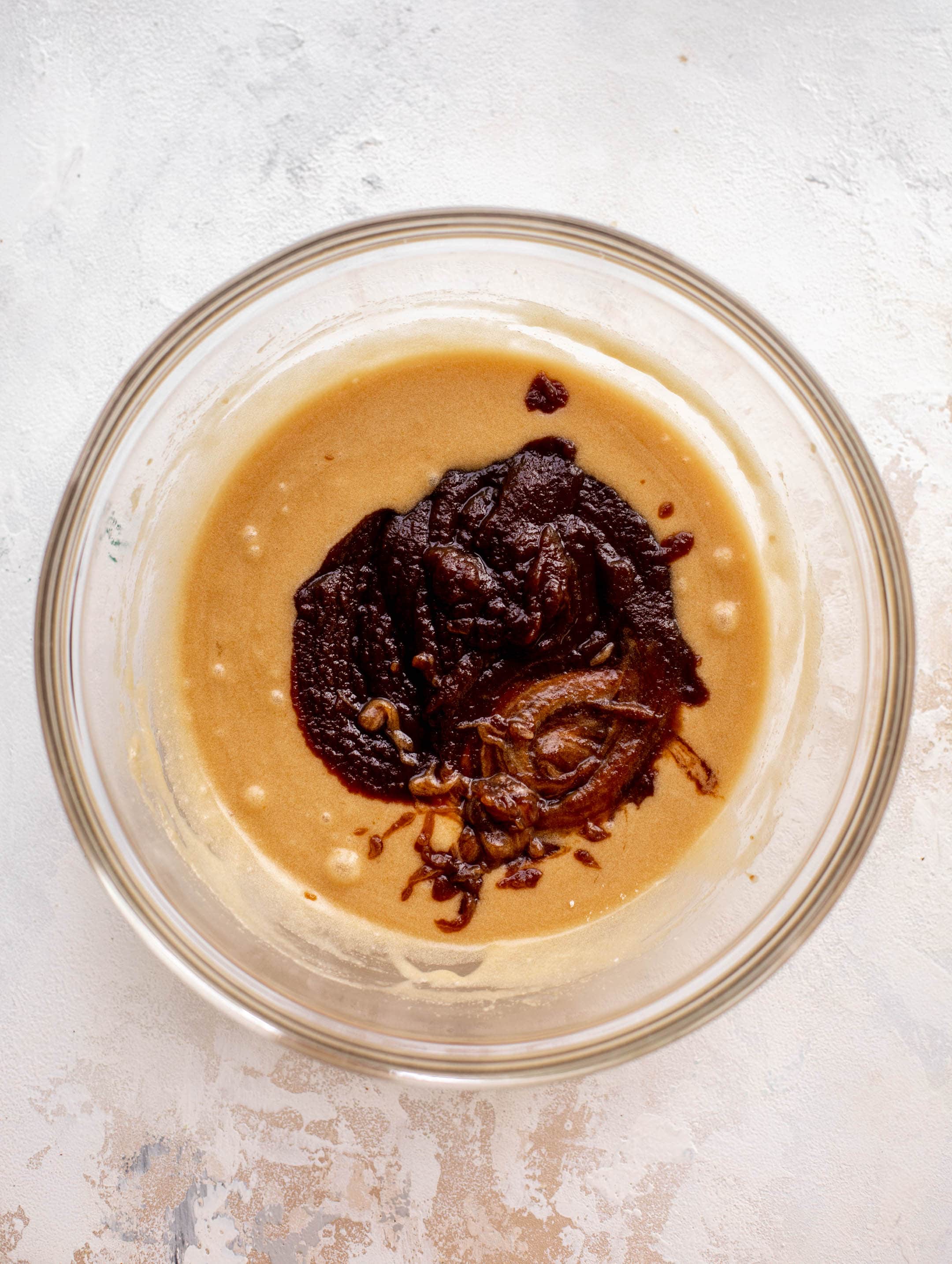 apple butter snack cake batter