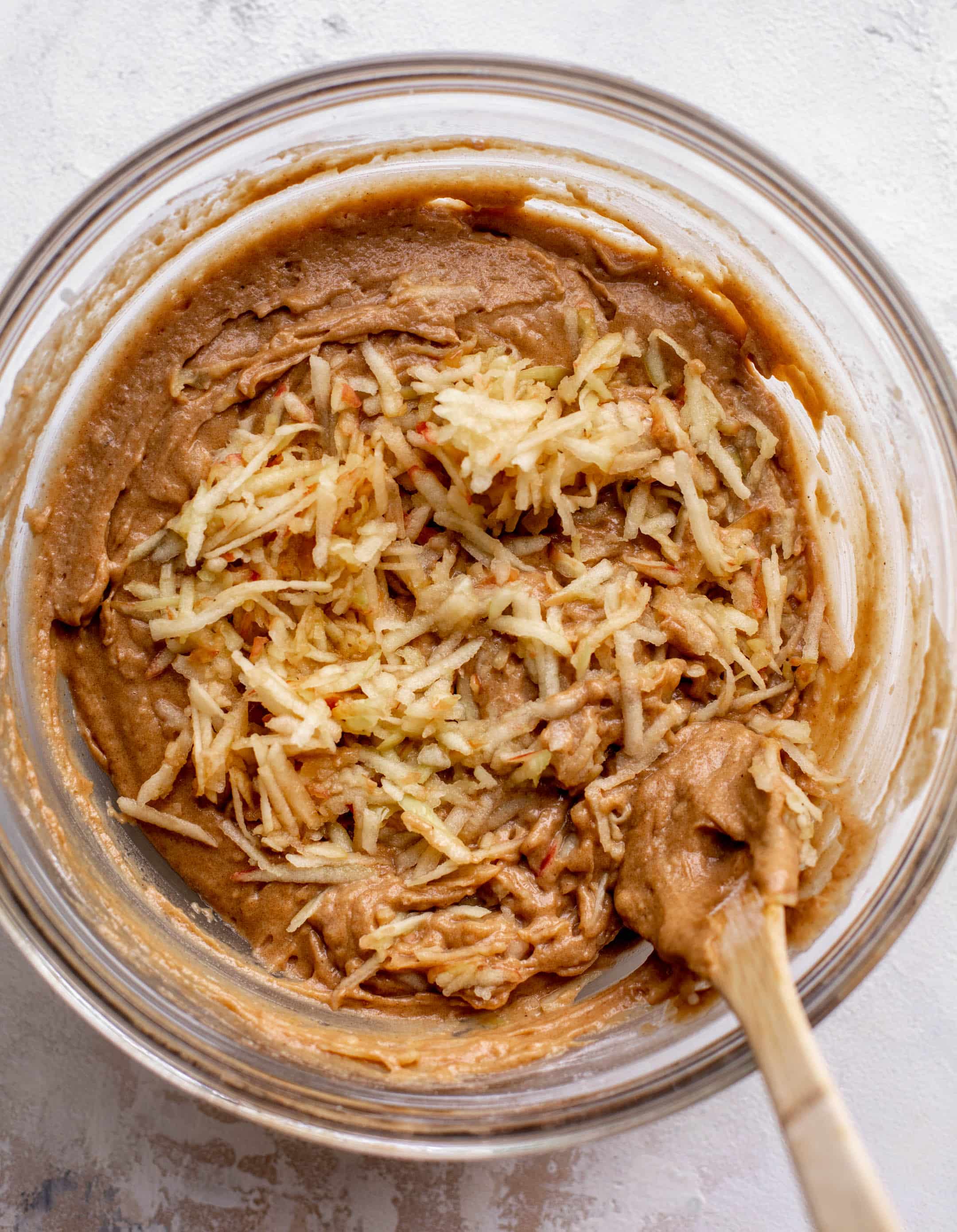 apple butter snack cake batter