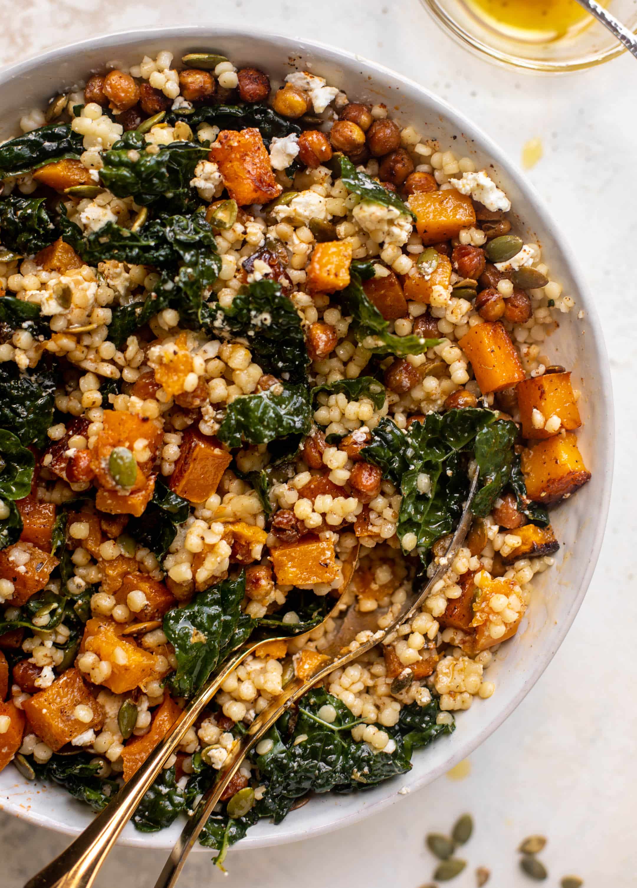butternut couscous bowls with maple vinaigrette