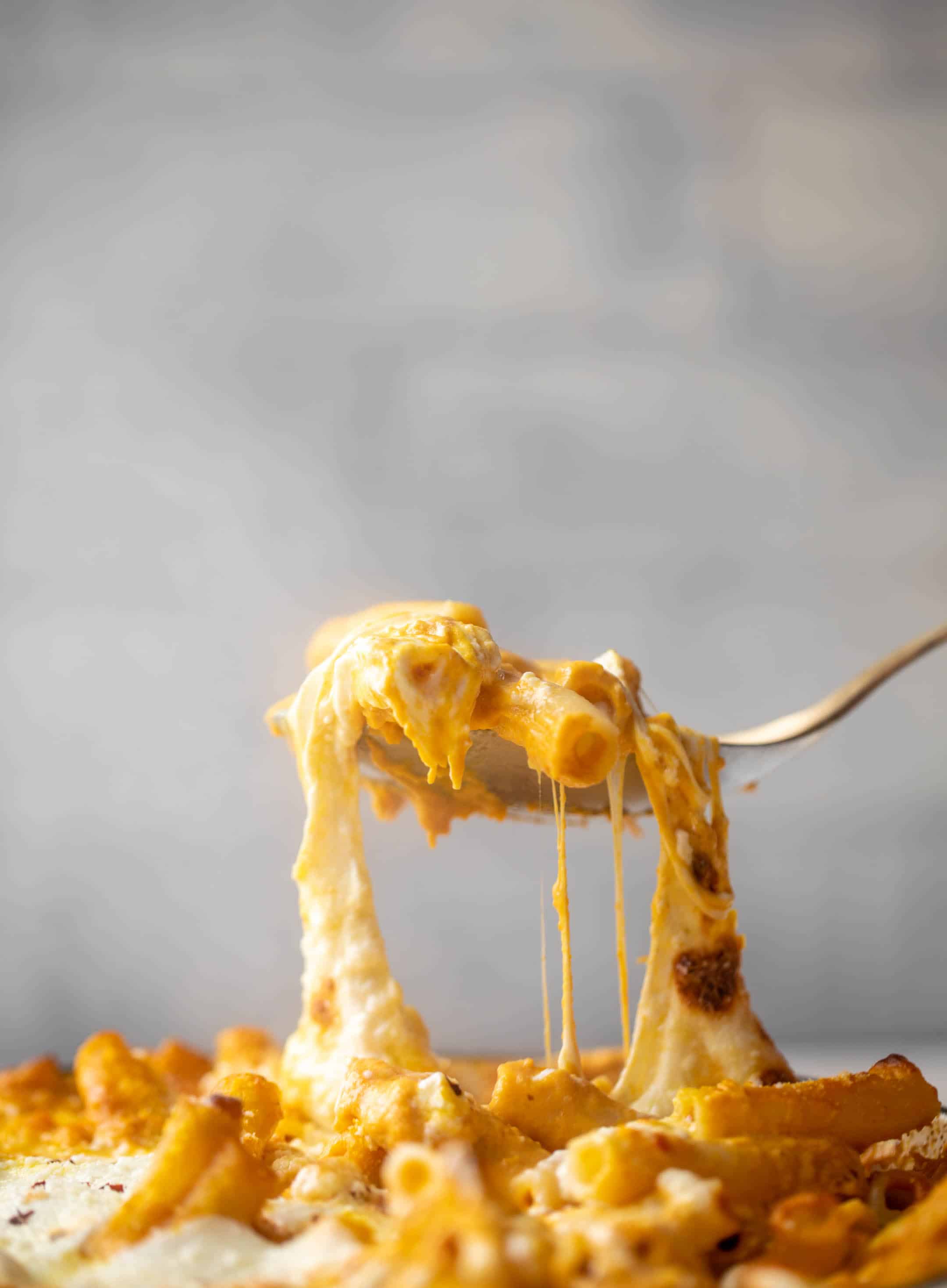 pumpkin burrata baked ziti