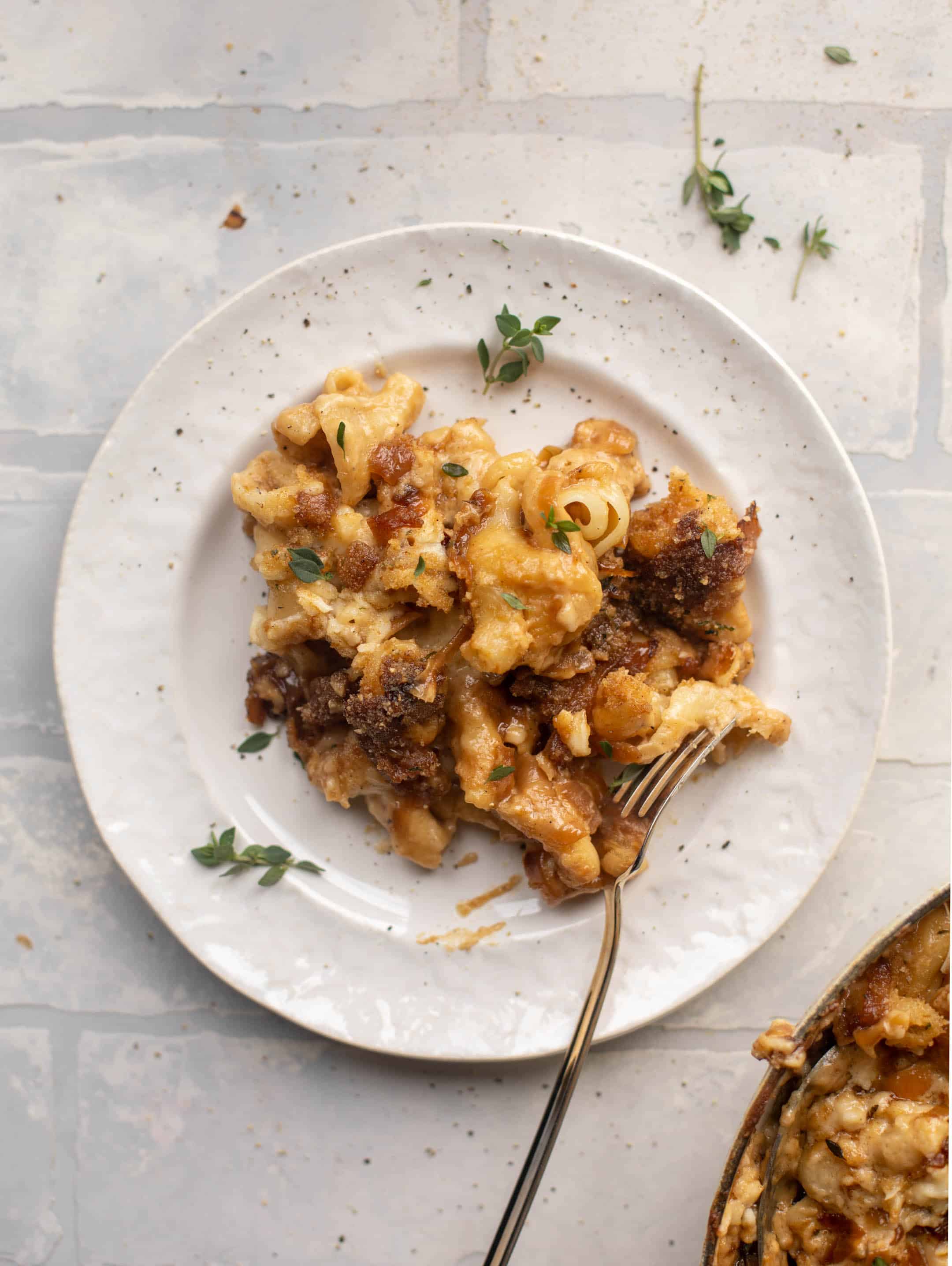french onion mac and cheese