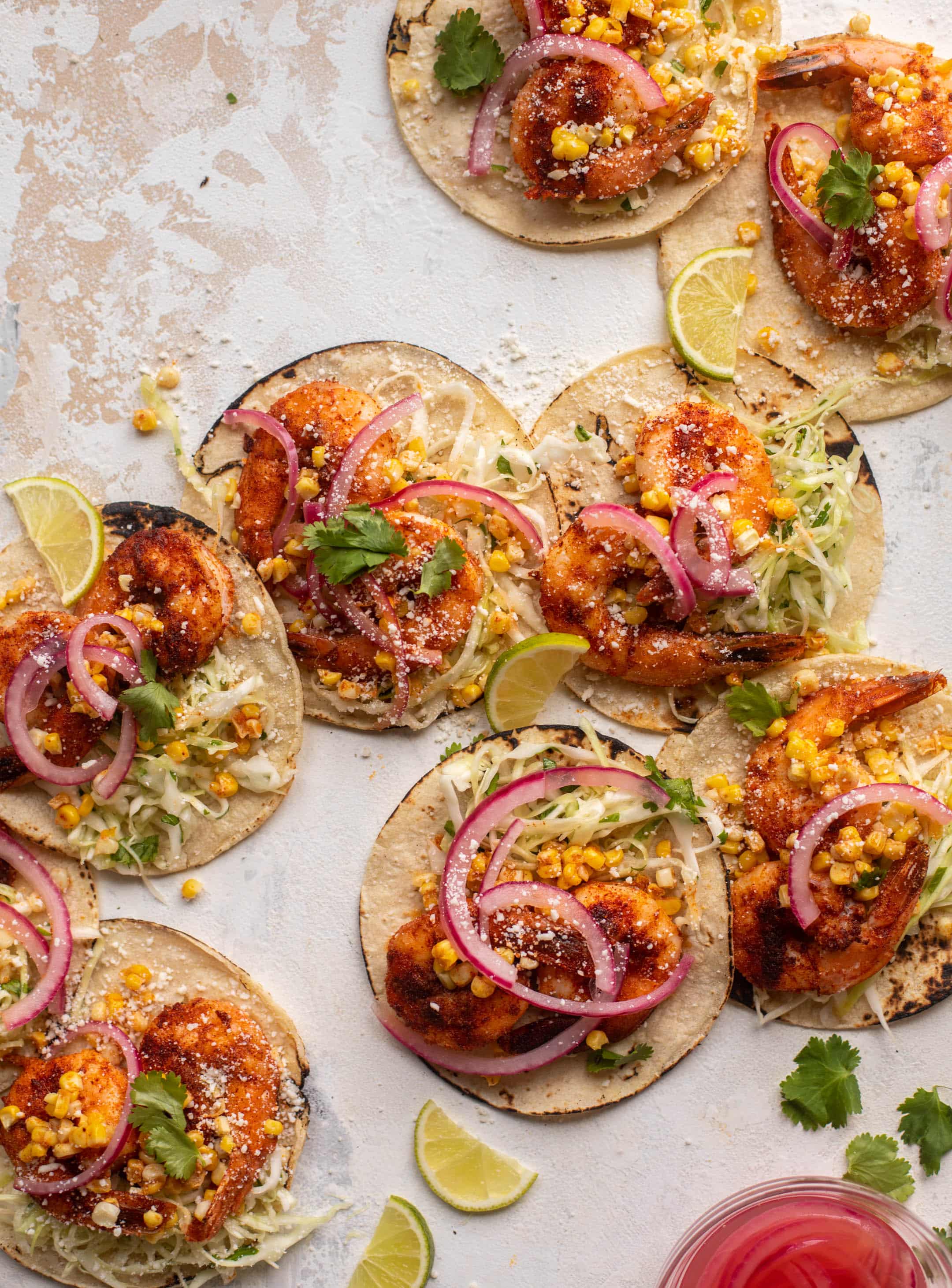 sheet pan roasted shrimp tacos