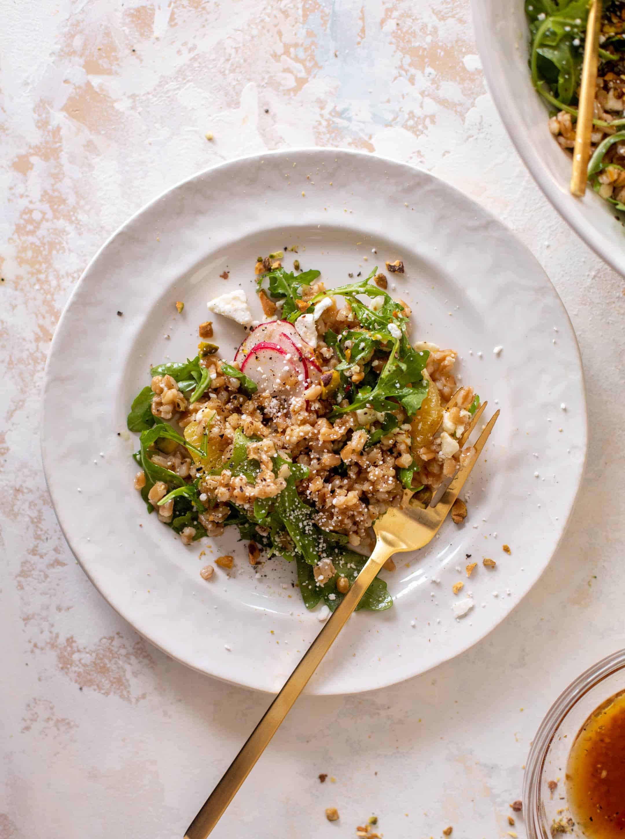 winter citrus farro salad