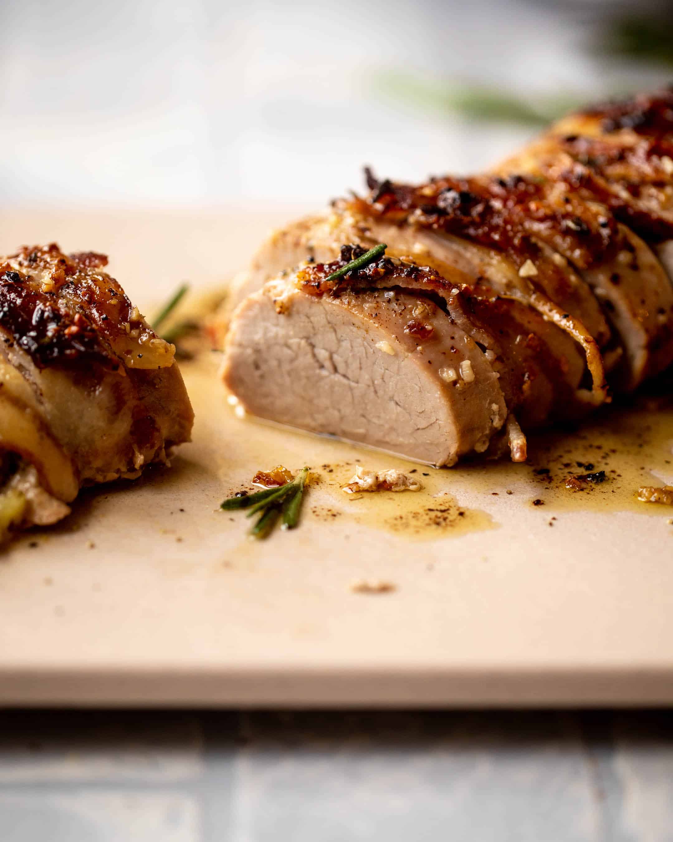 bacon wrapped pork tenderloin