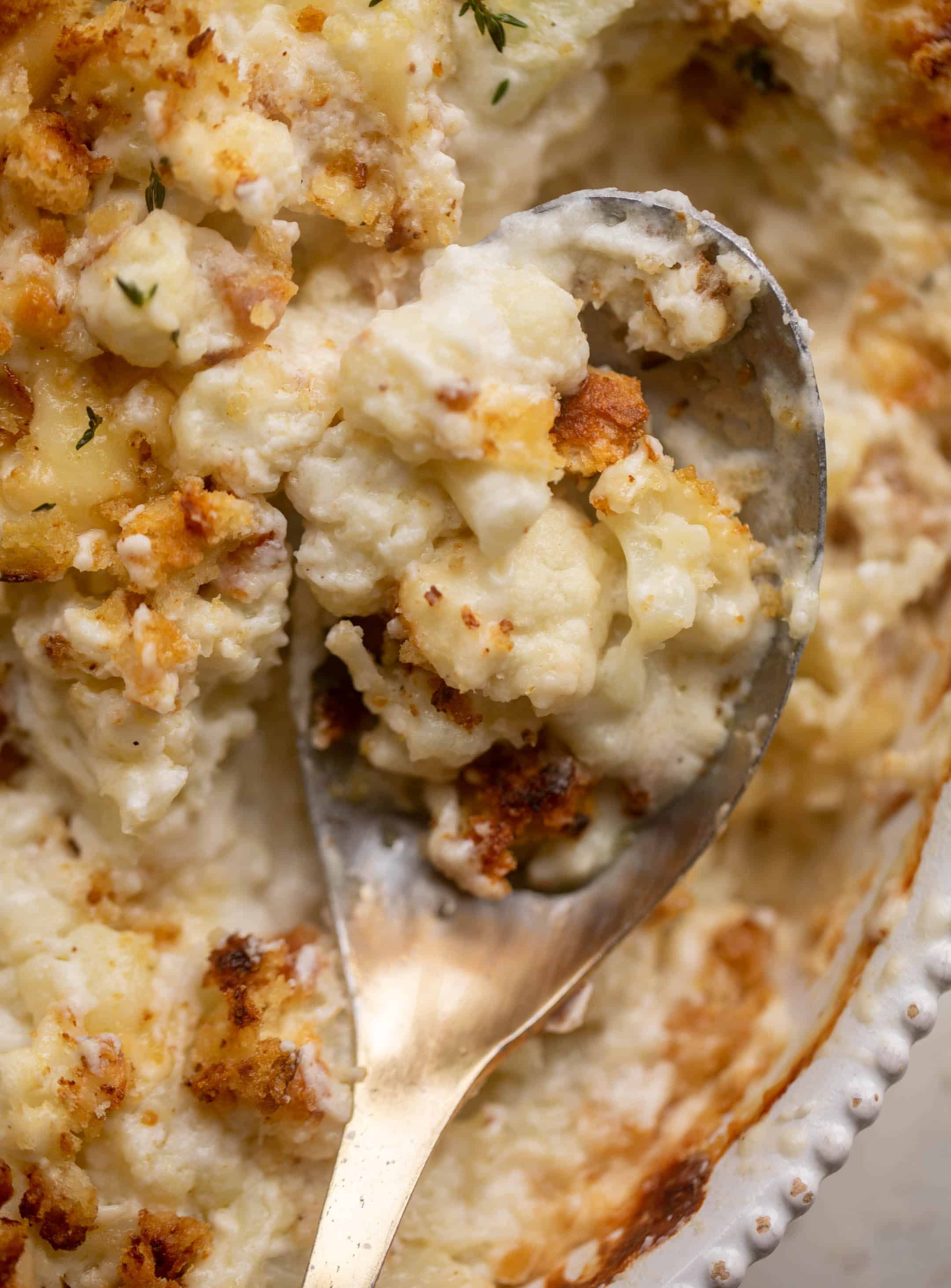 smoked gruyere cauliflower gratin
