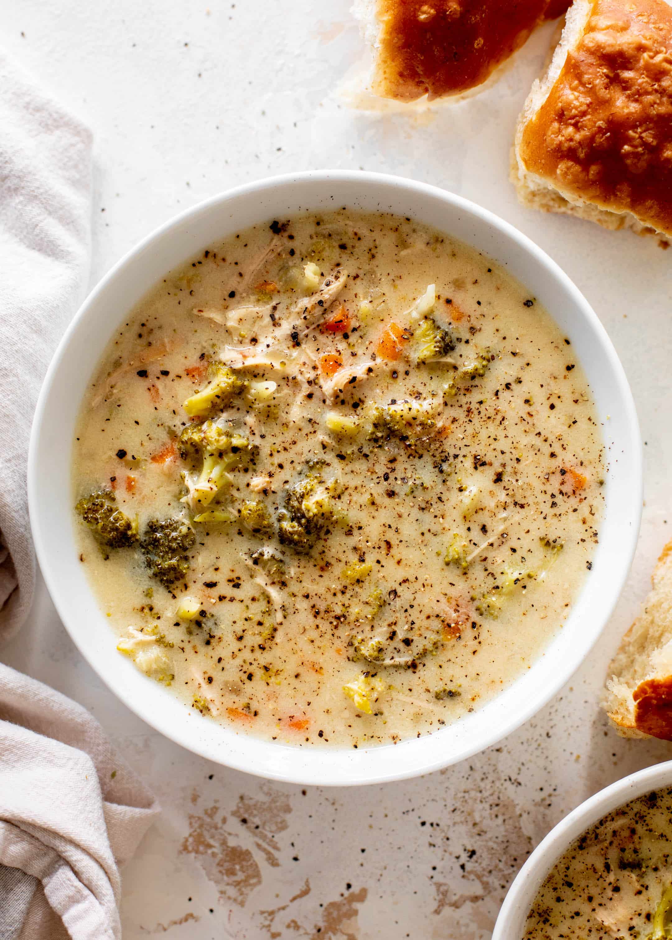 creamy chicken and broccoli soup
