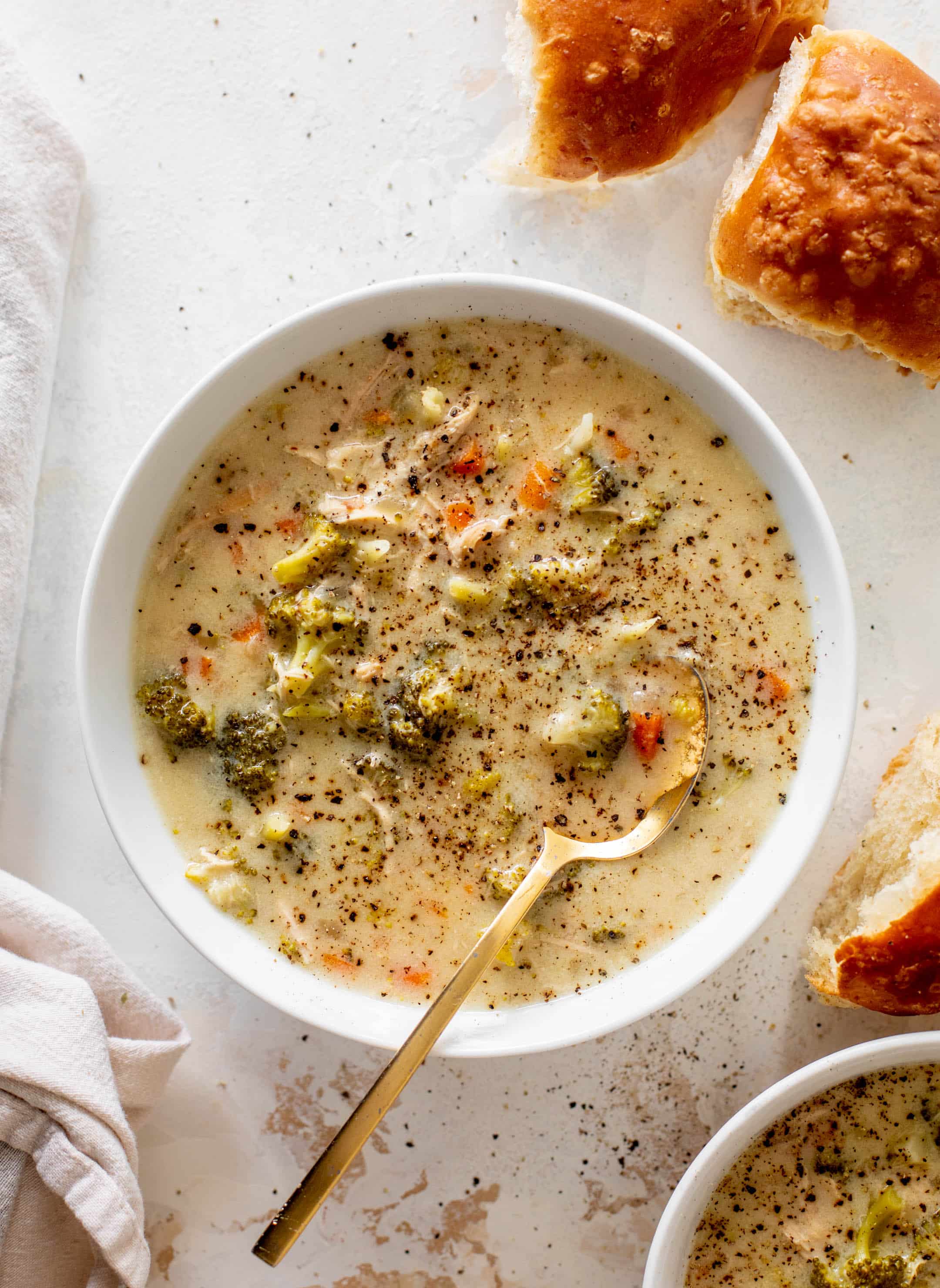 creamy chicken and broccoli soup