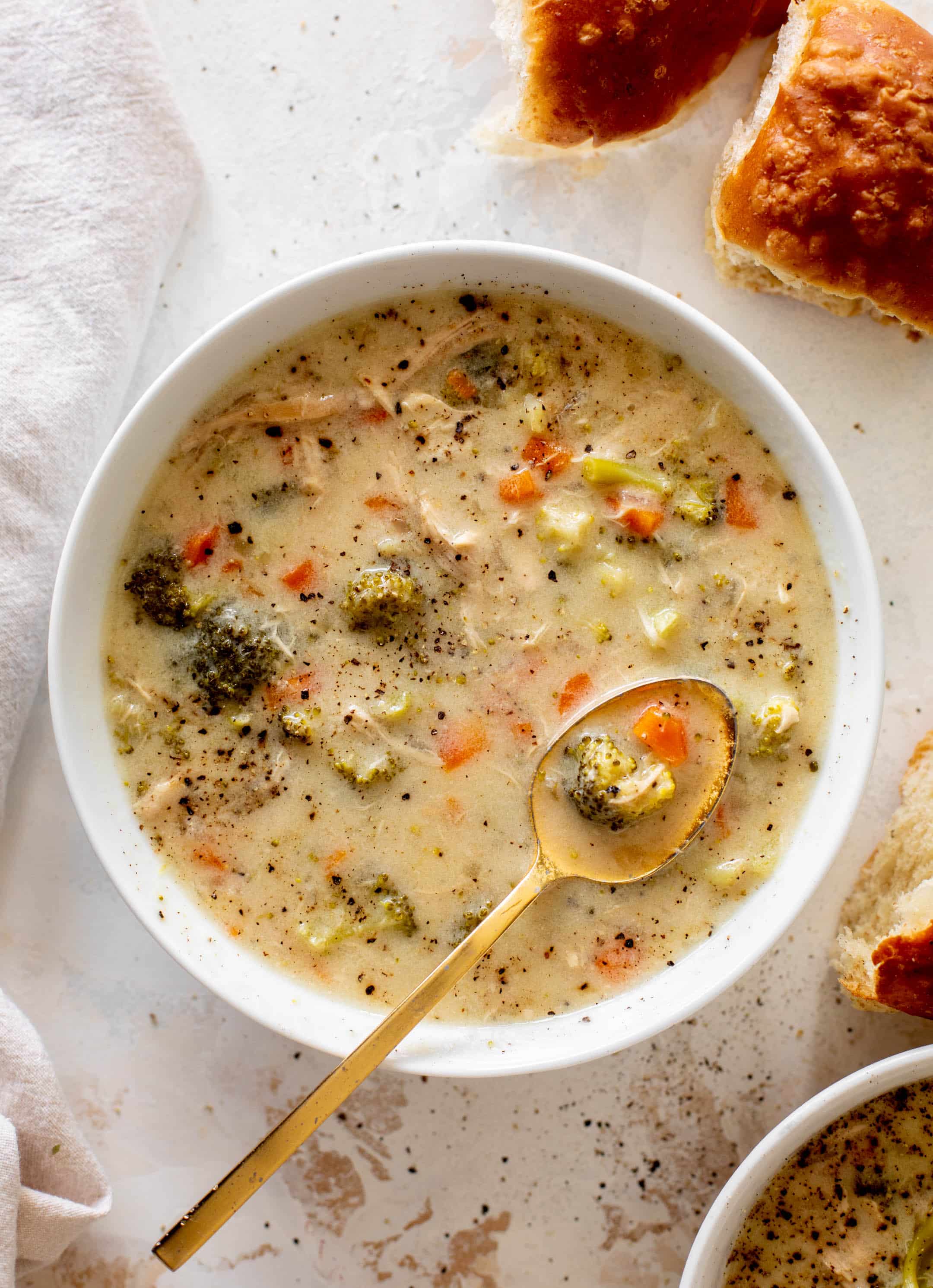 creamy chicken and broccoli soup