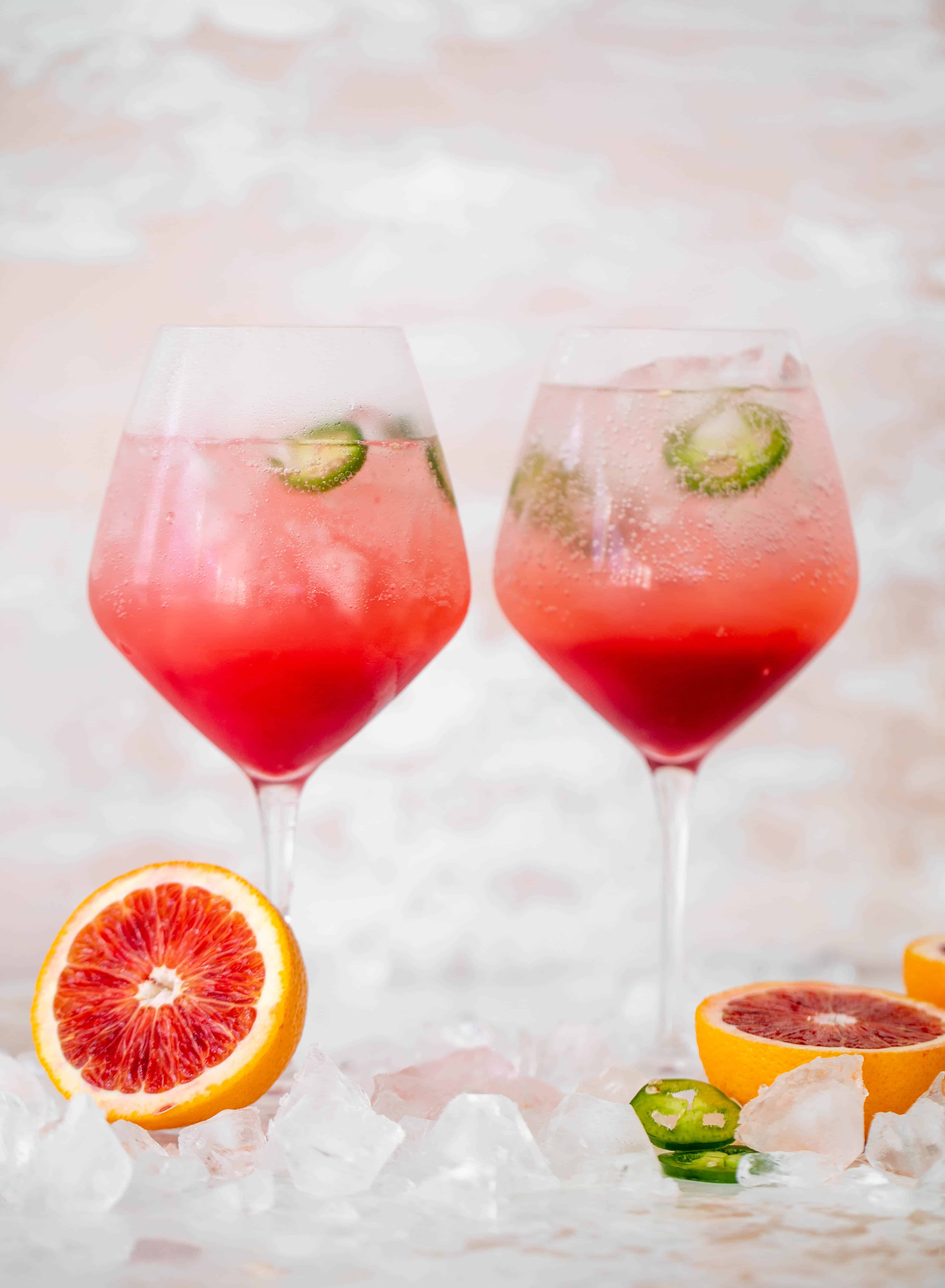 jalapeño blood orange spritzer