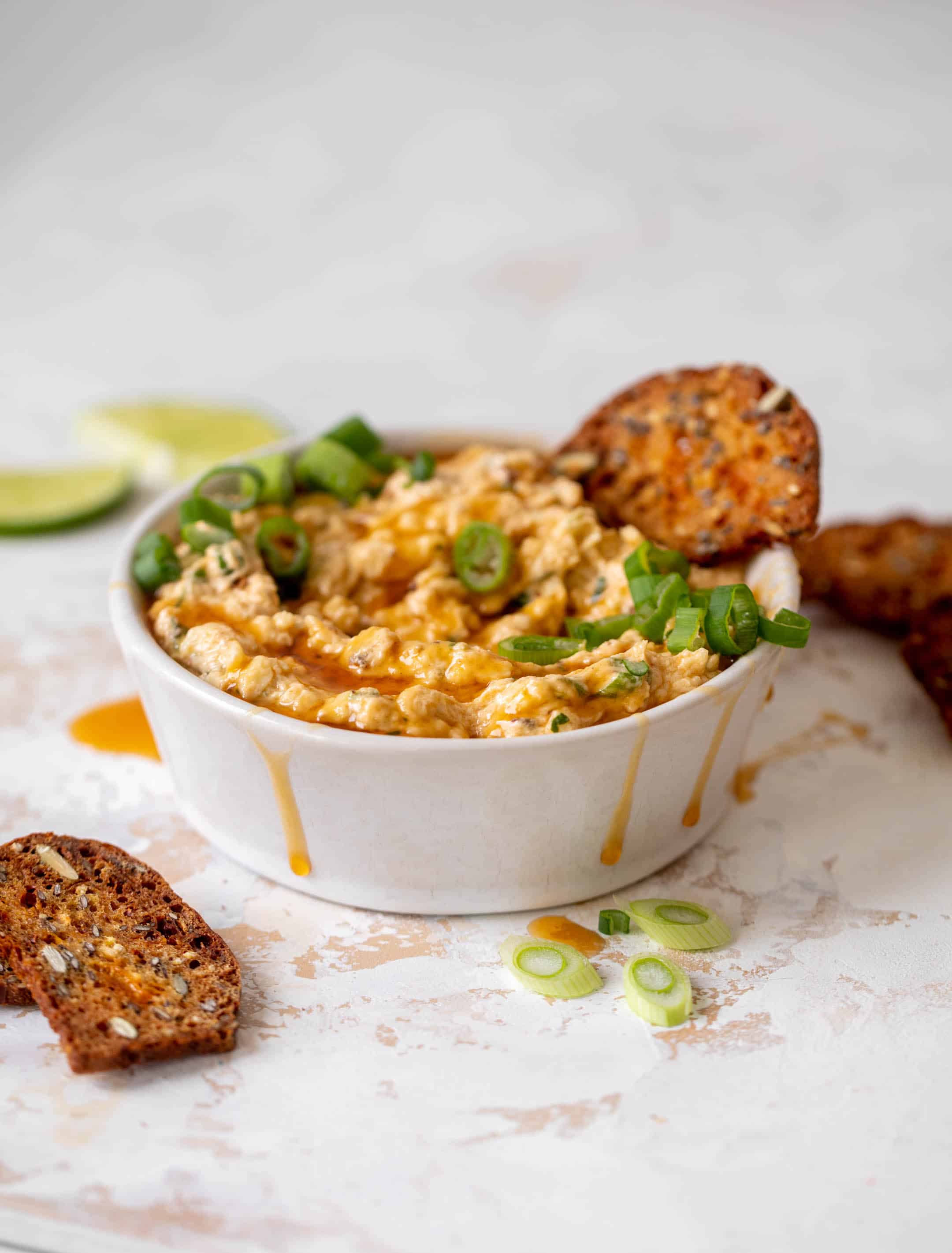 hot honey chili crunch dip