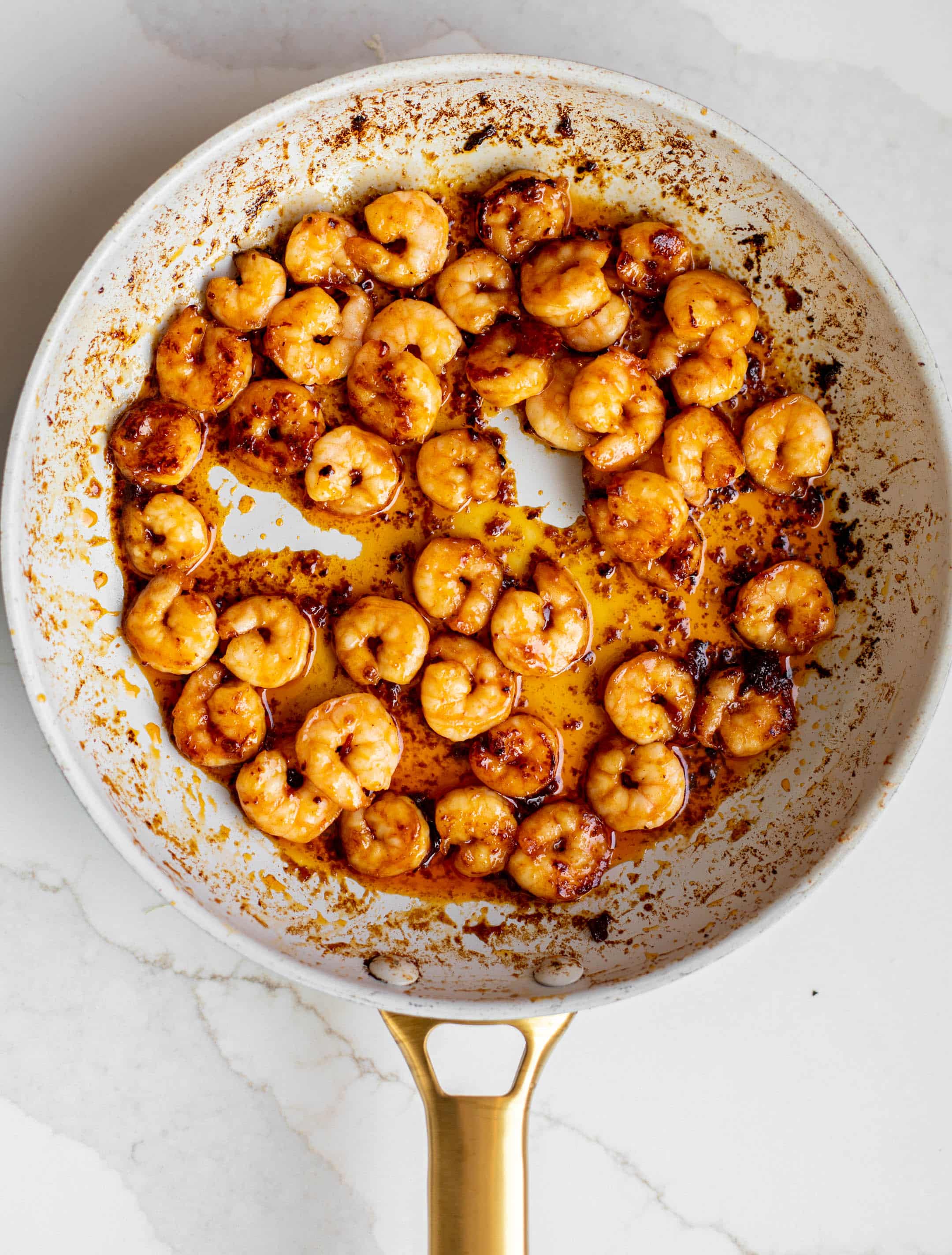 crispy hot honey shrimp quesadilla