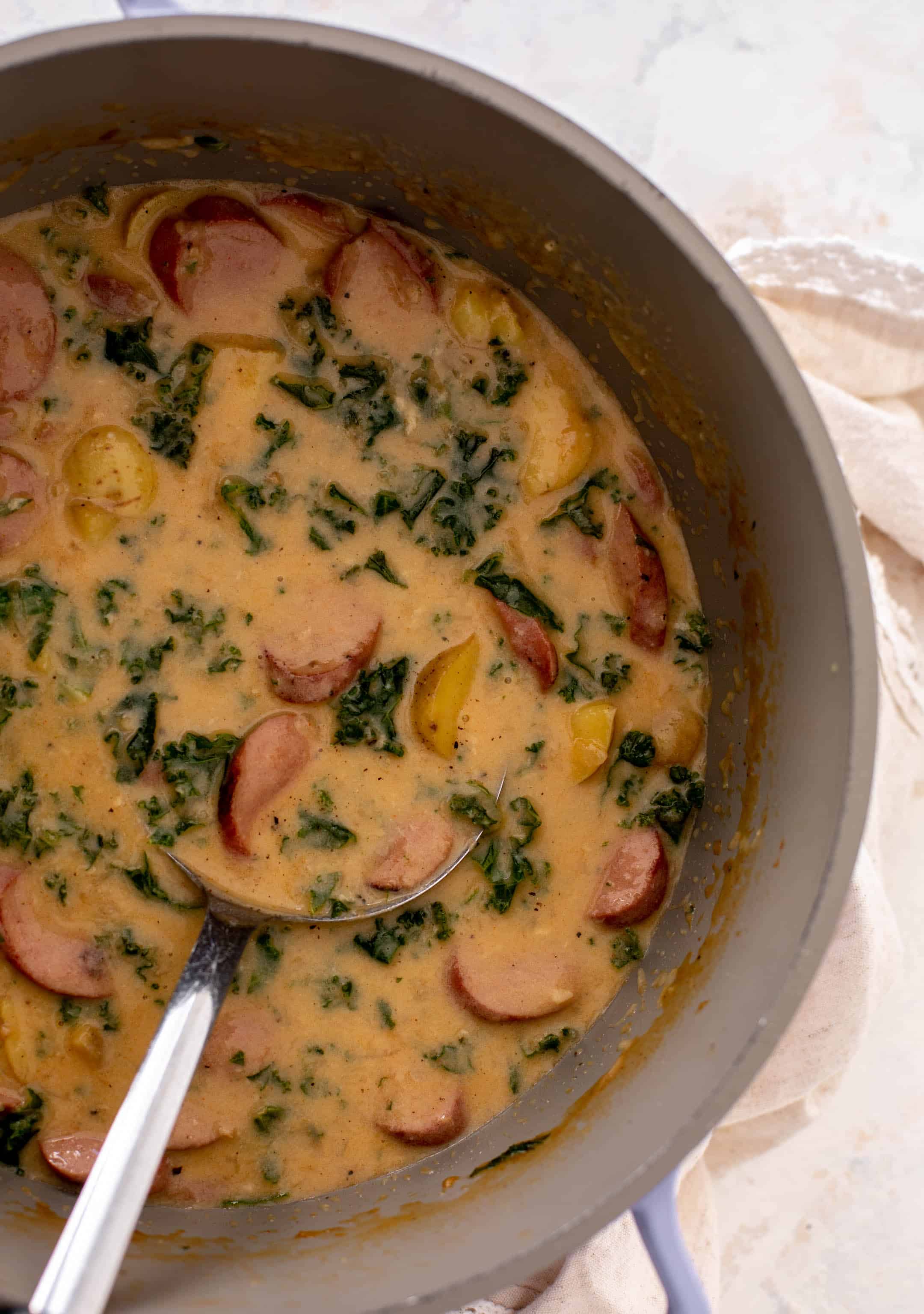 smoked sausage potato soup
