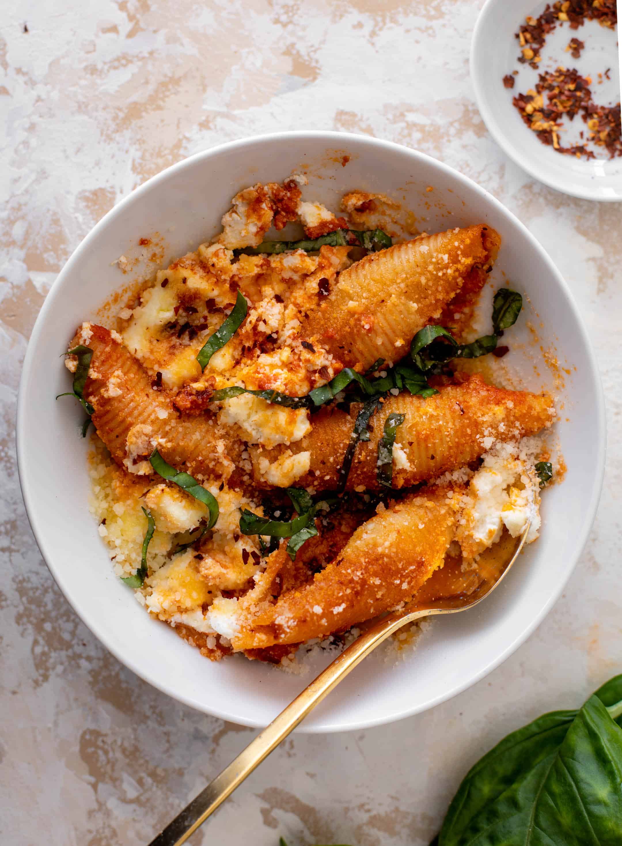 spicy vodka unstuffed shells