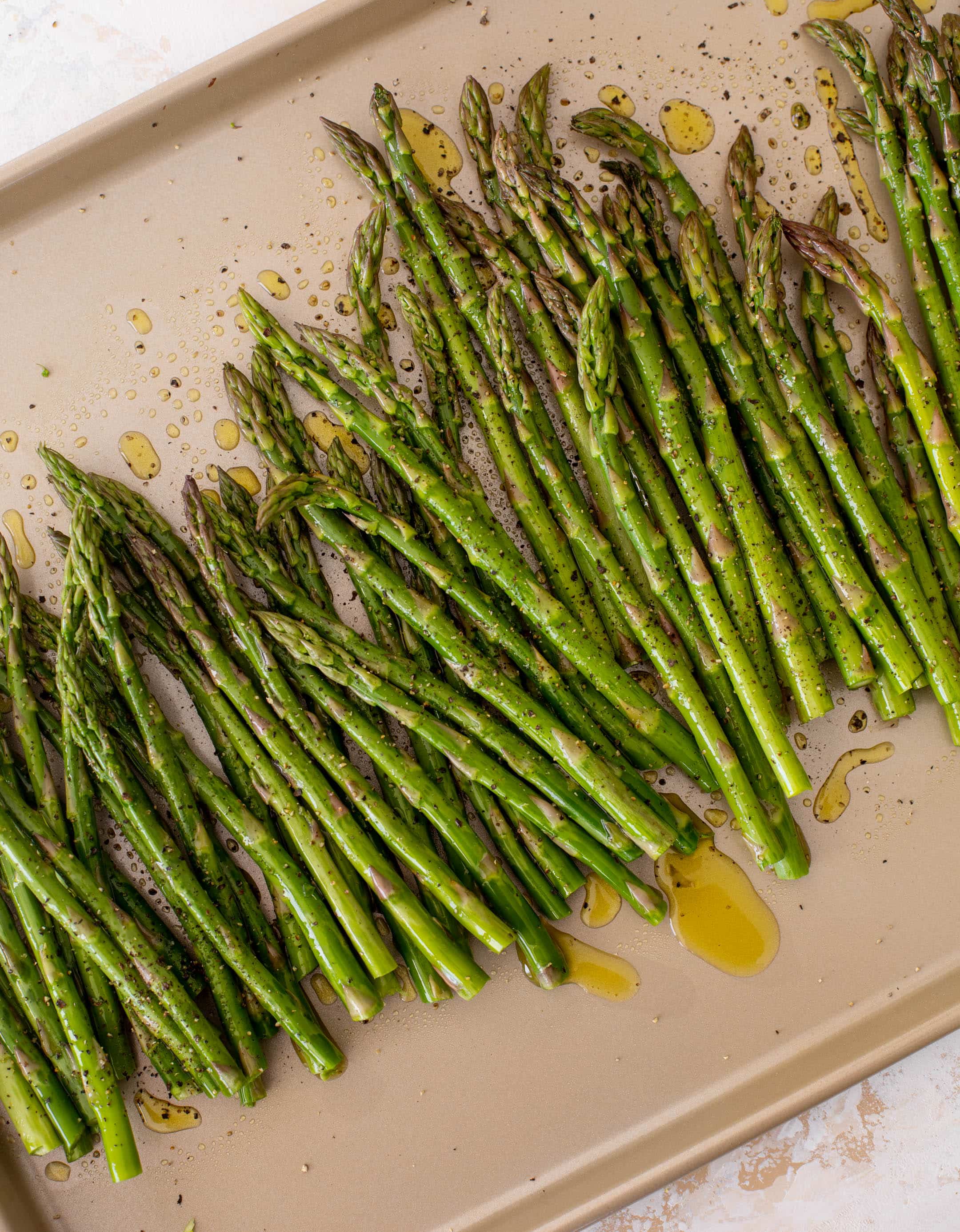 roasted asparagus with lemon vinaigrette