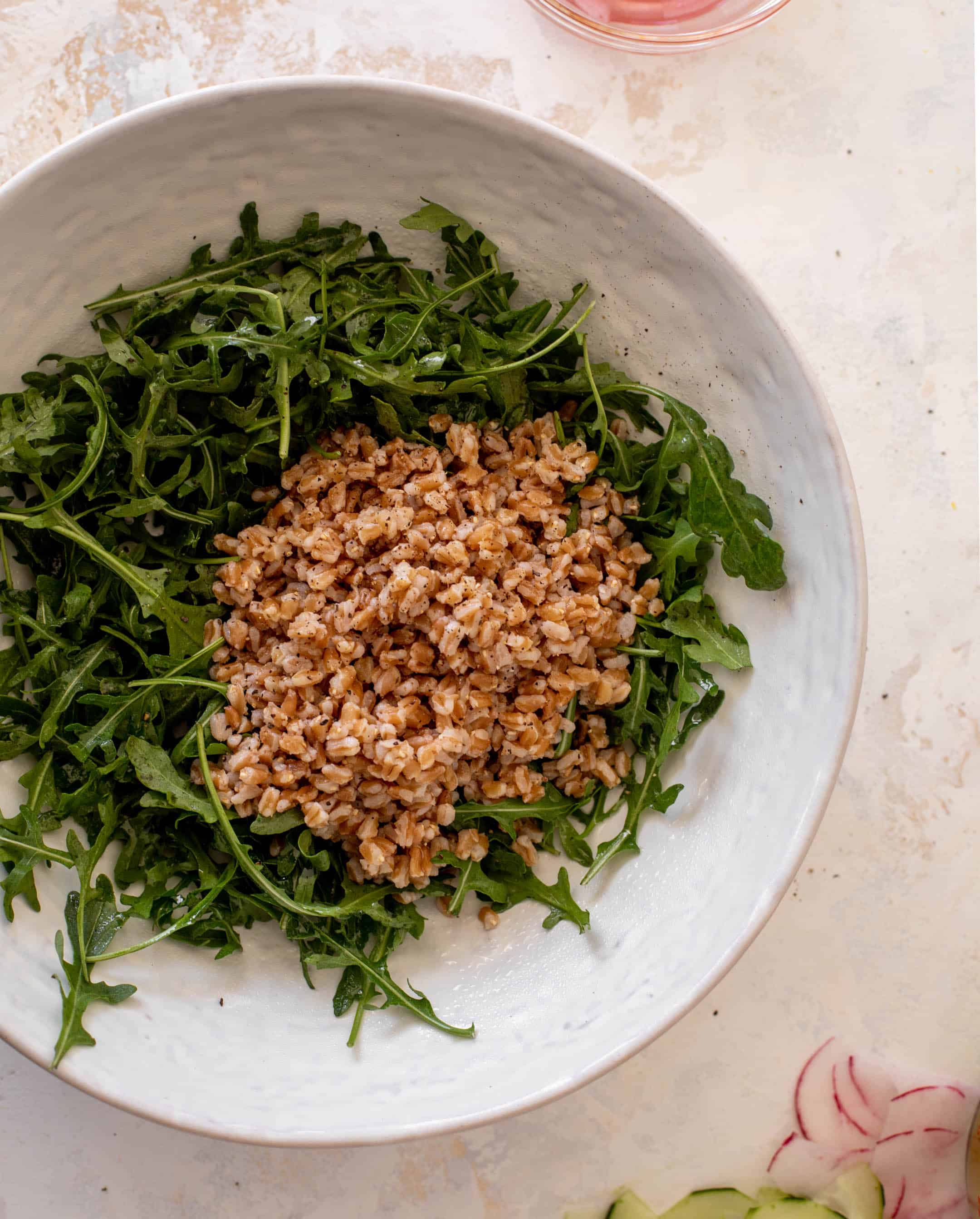 smoked salmon farro salad