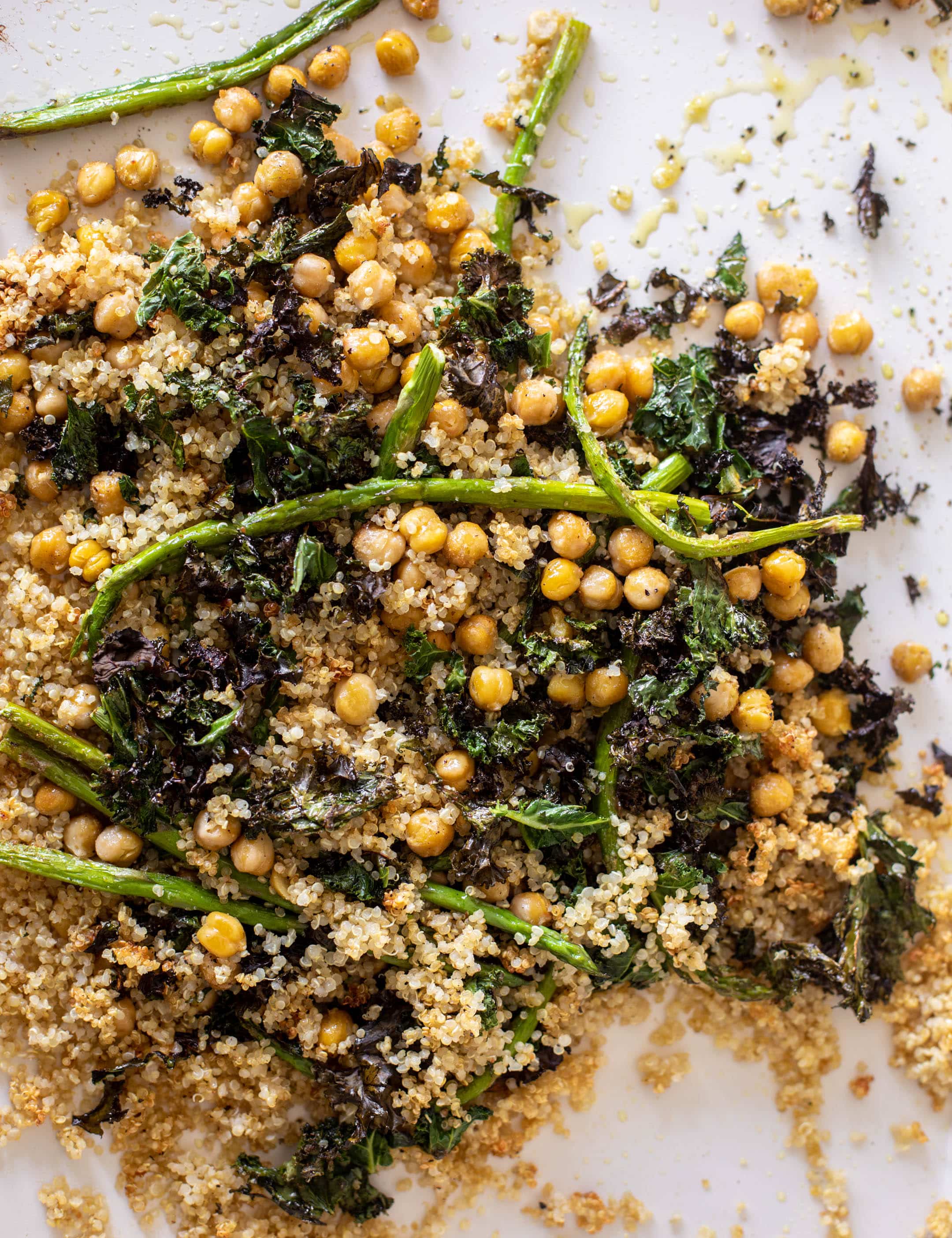 warm spring quinoa salad