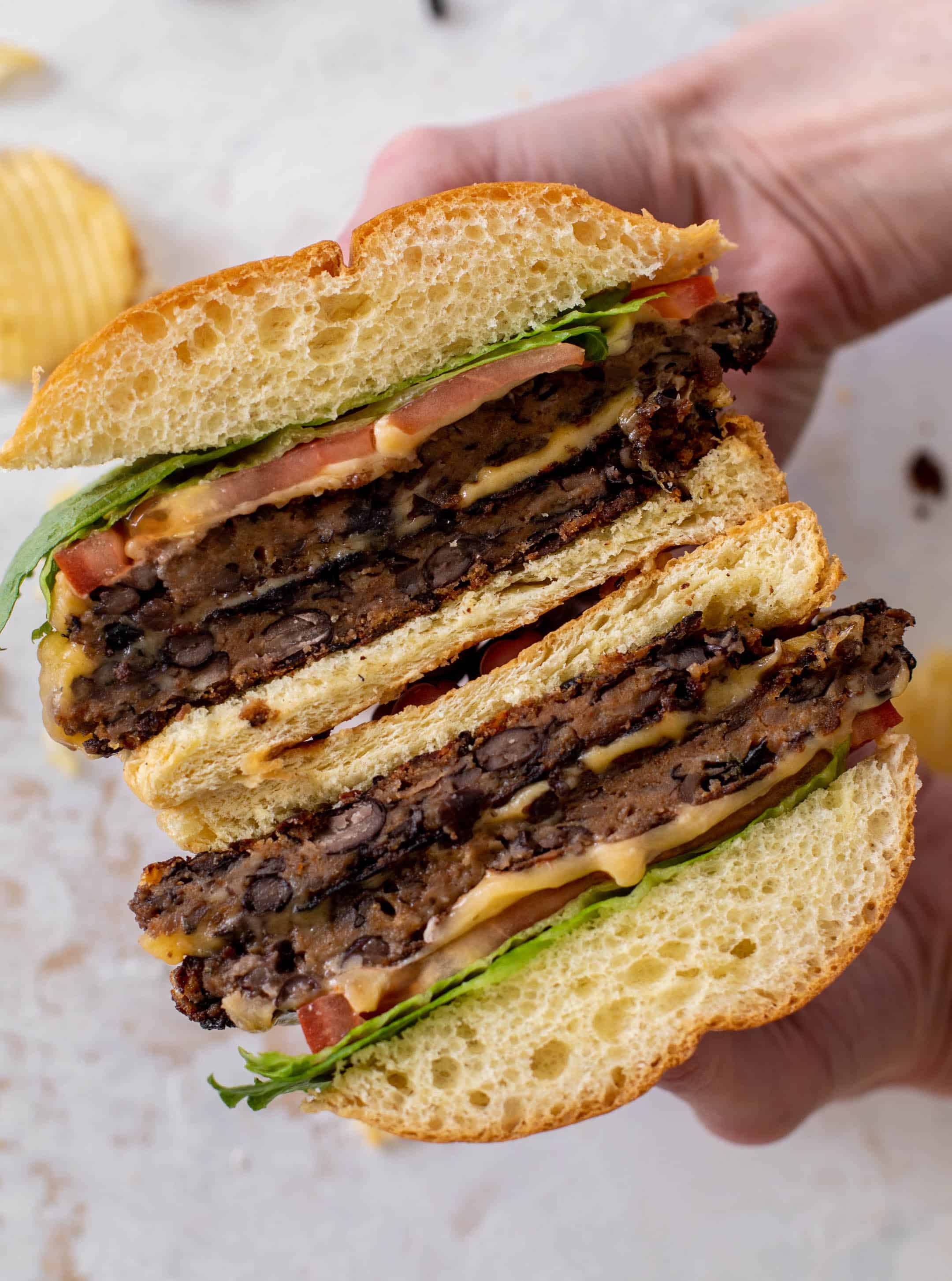 black bean smashburgers