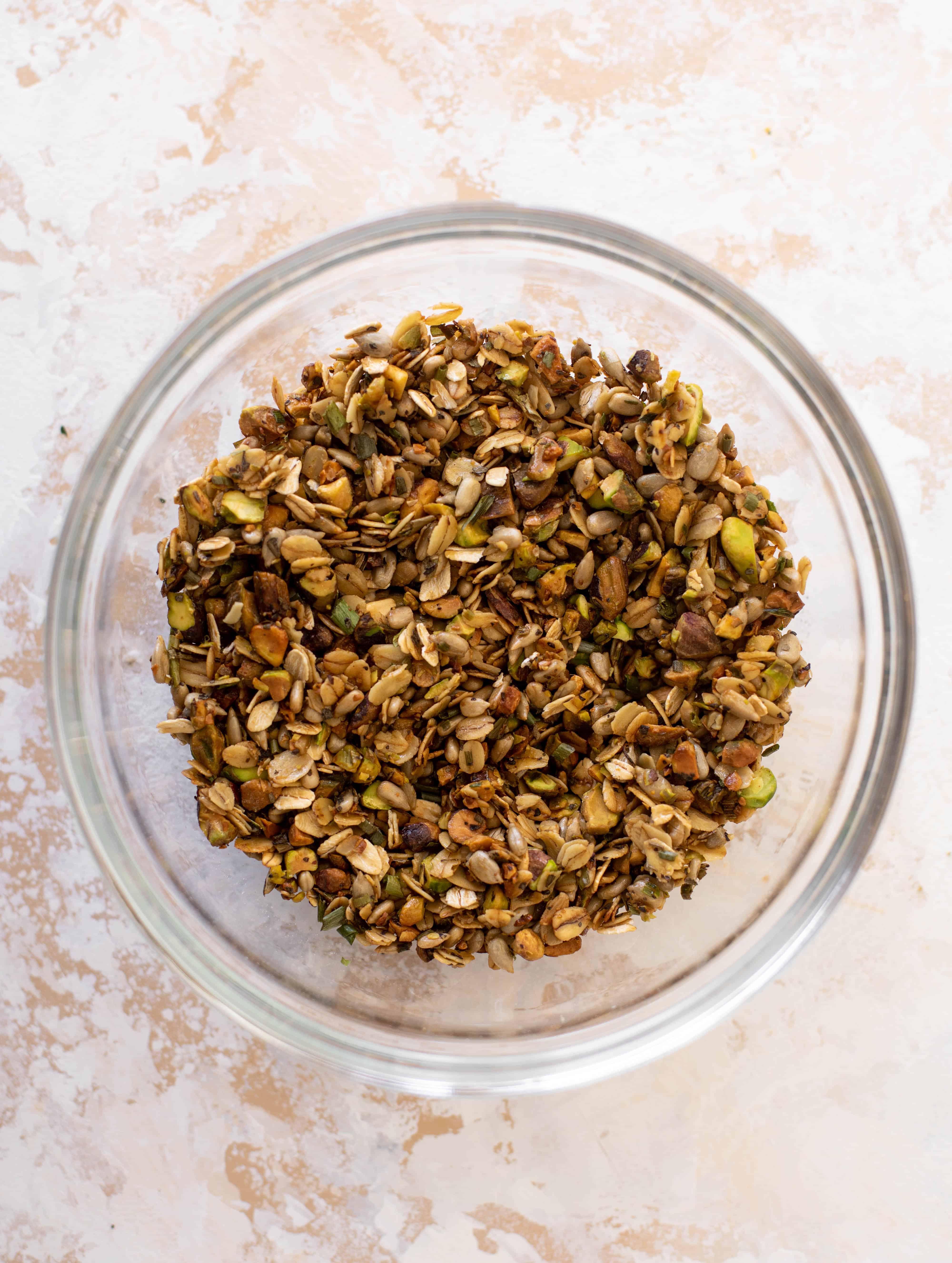 Strawberry Cucumber Salad with Savory Granola